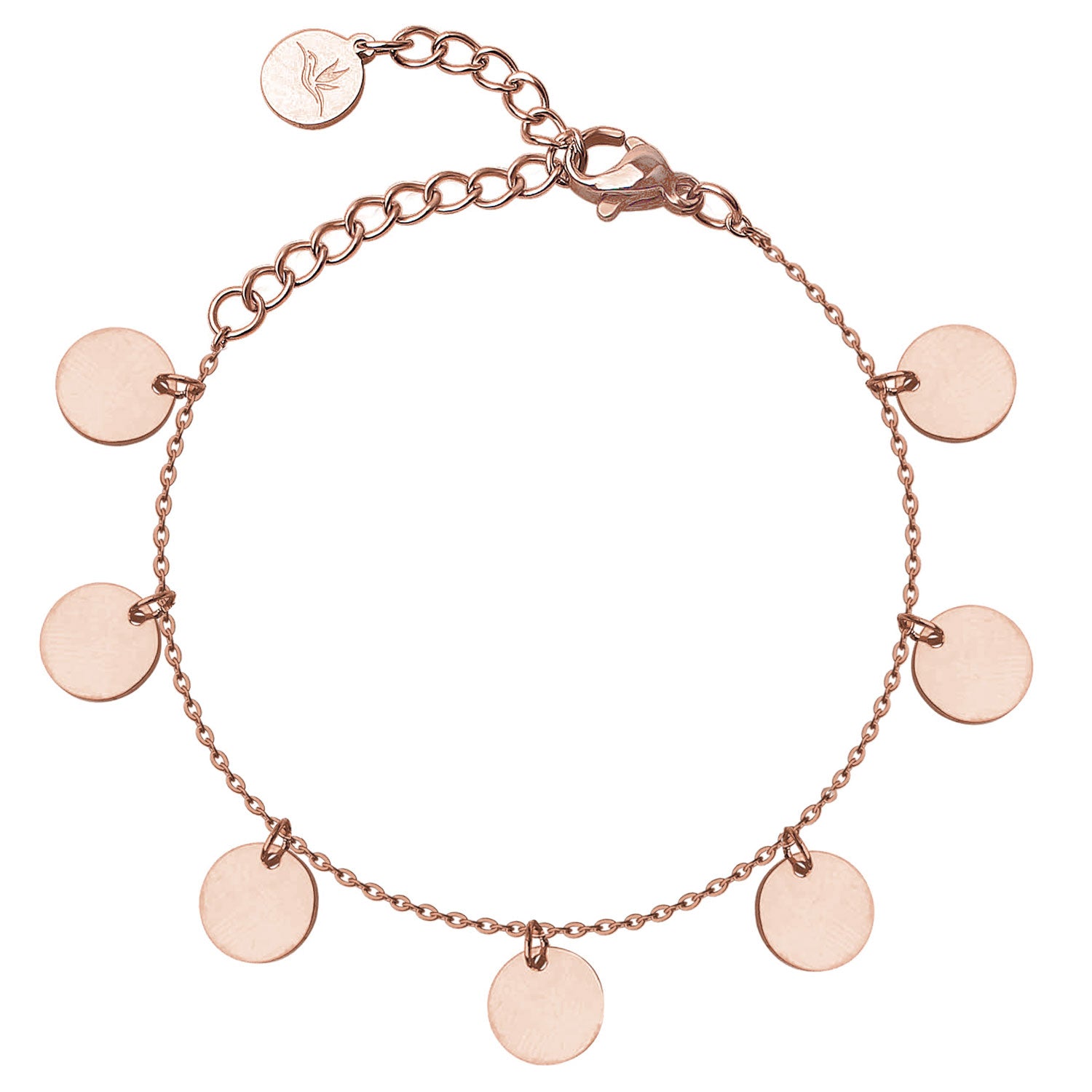 Plättchen Armband Rosegold