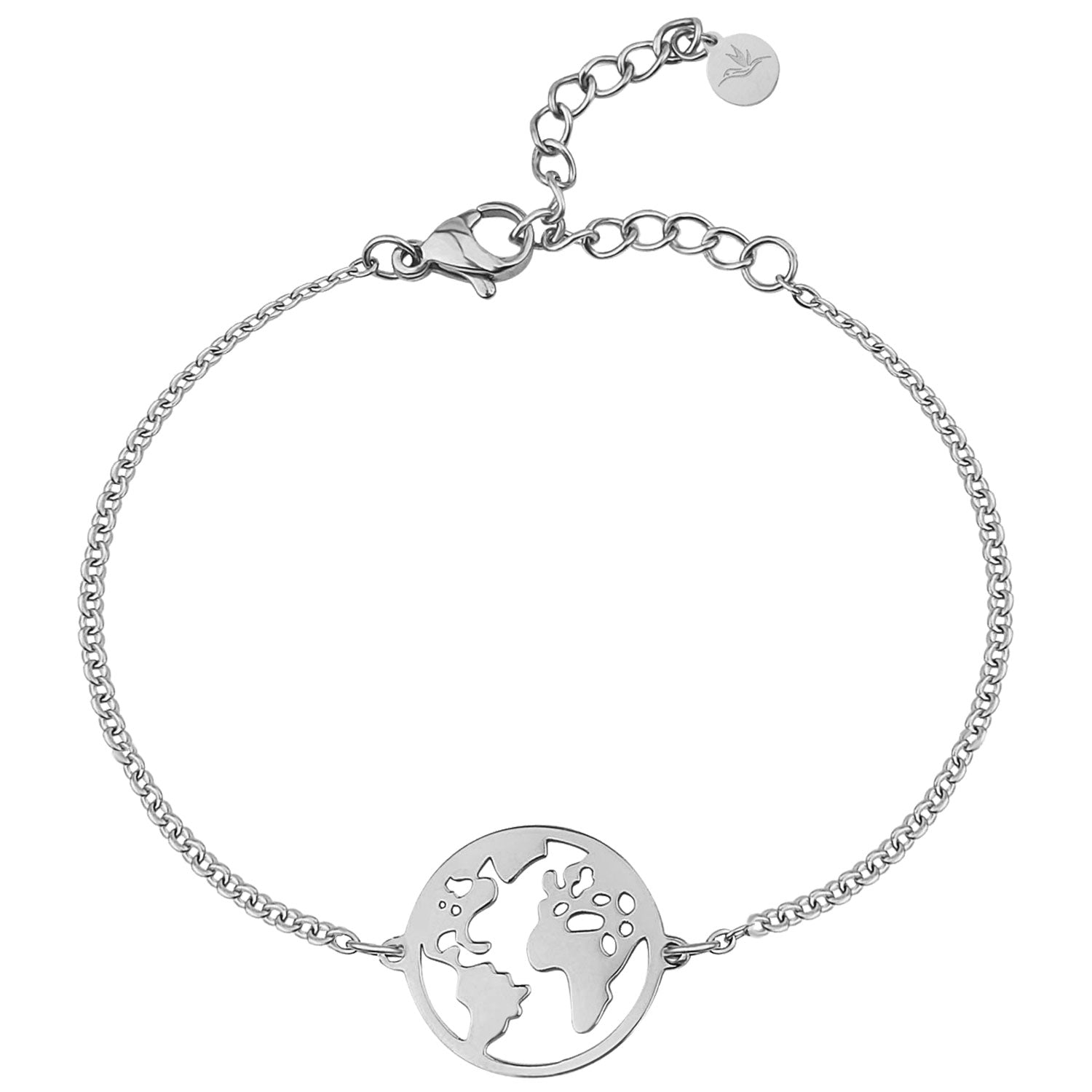 Armband Weltkugel Silber