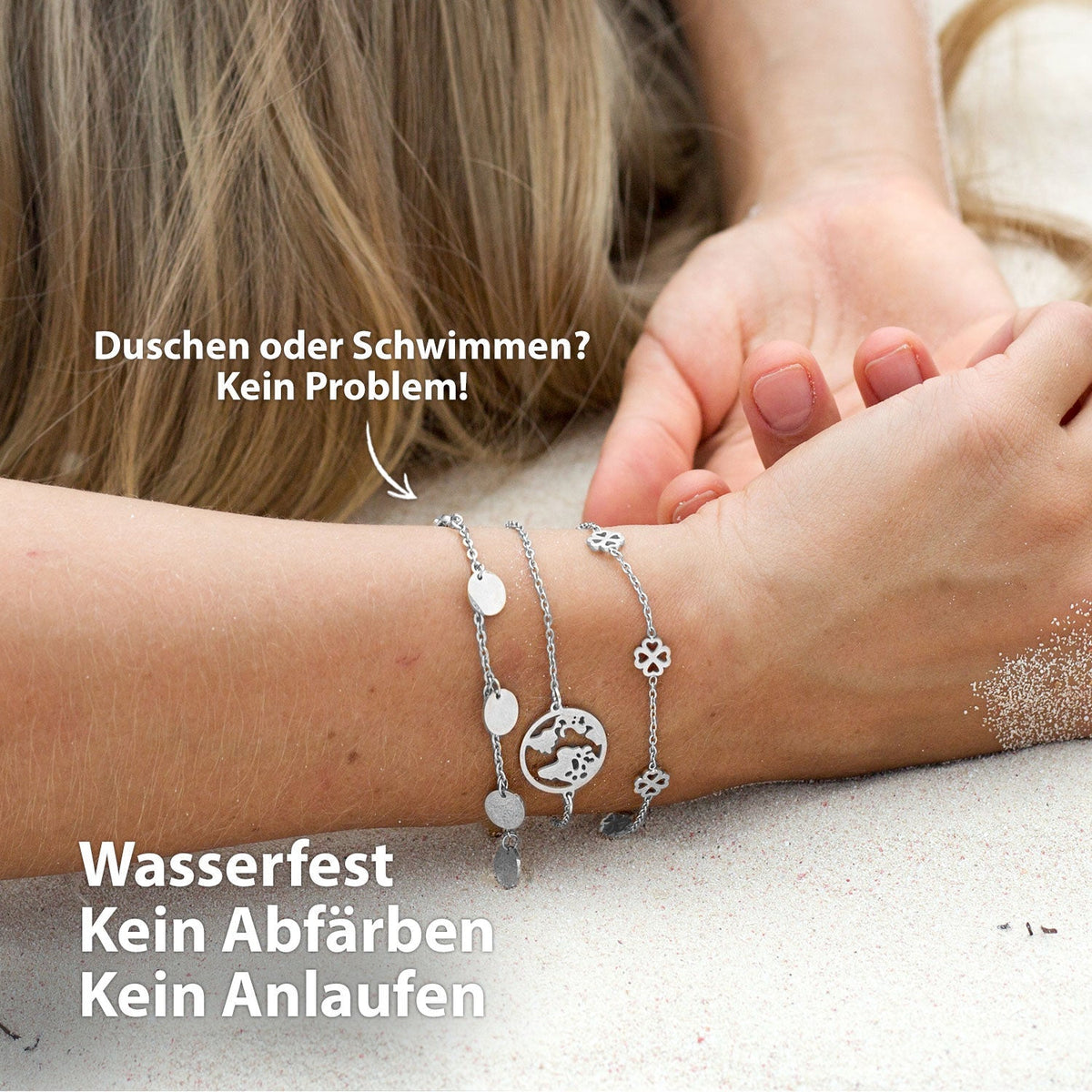 BonnyBliss Armband Kleeblatt Silber - BONNYBIRD