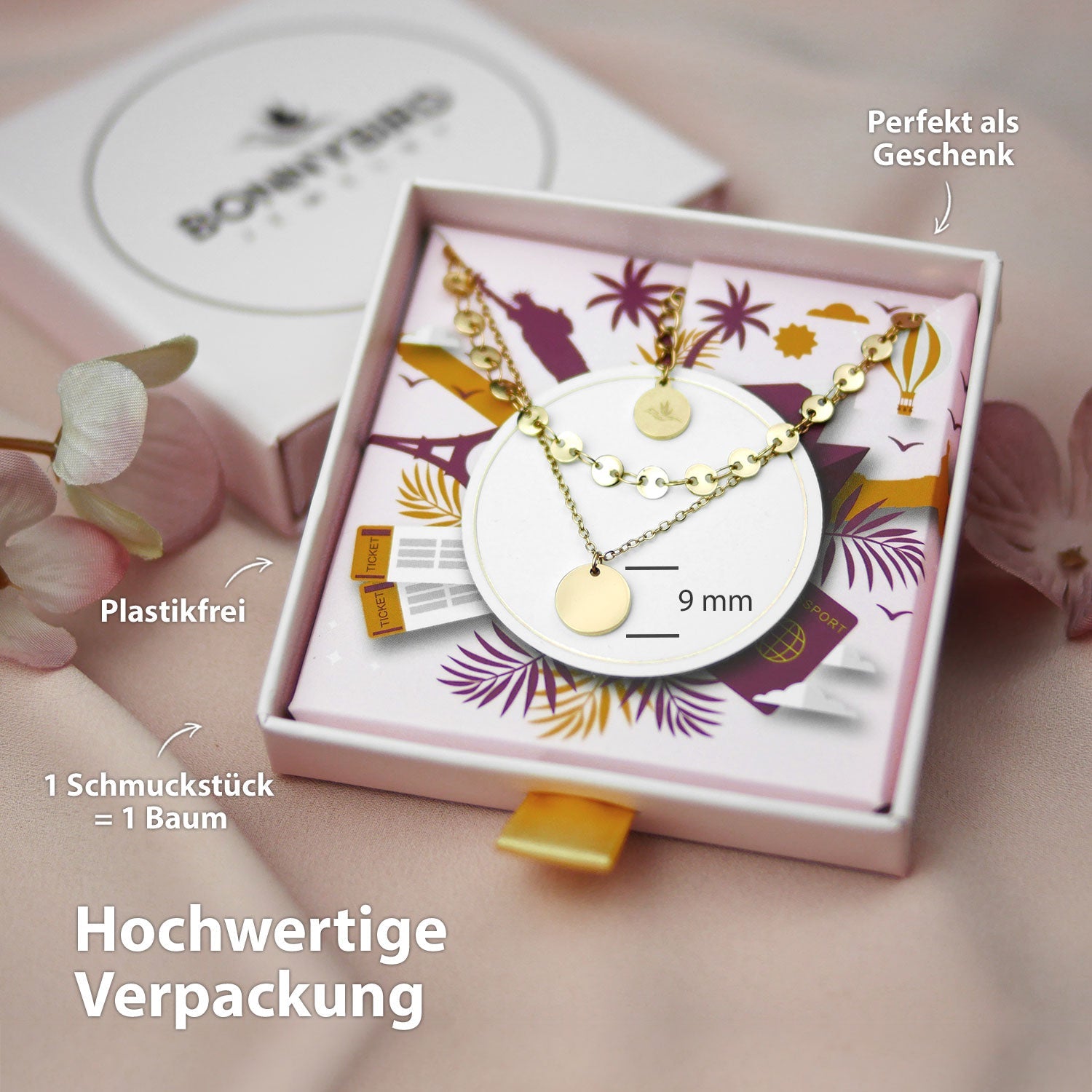 BonnyBoho Halsketten Set Gold - BONNYBIRD