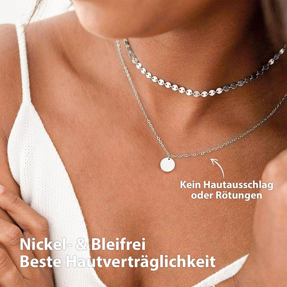 BonnyBoho Halsketten Set Silber - BONNYBIRD