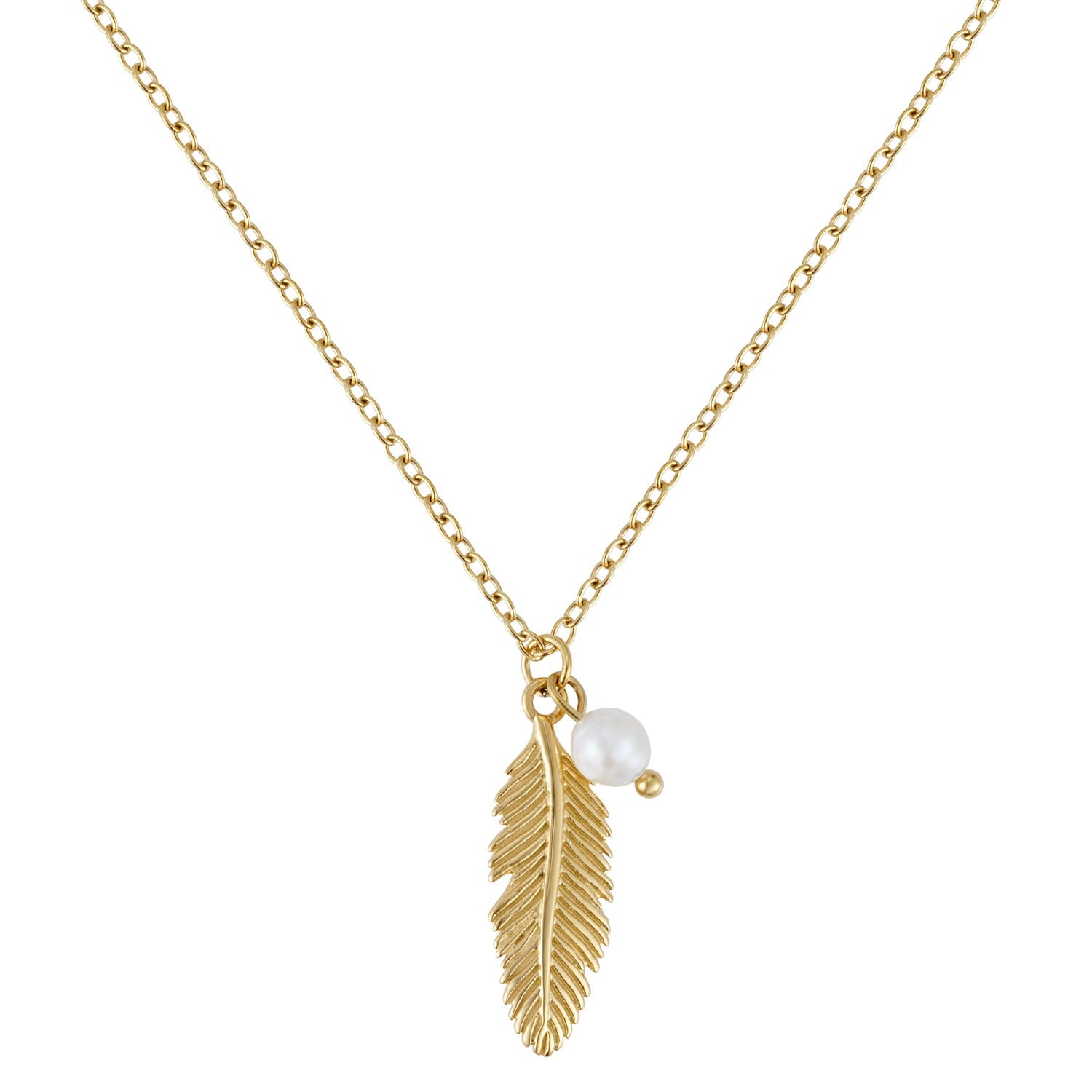 BonnyFeather Feder Kette Gold - BONNYBIRD