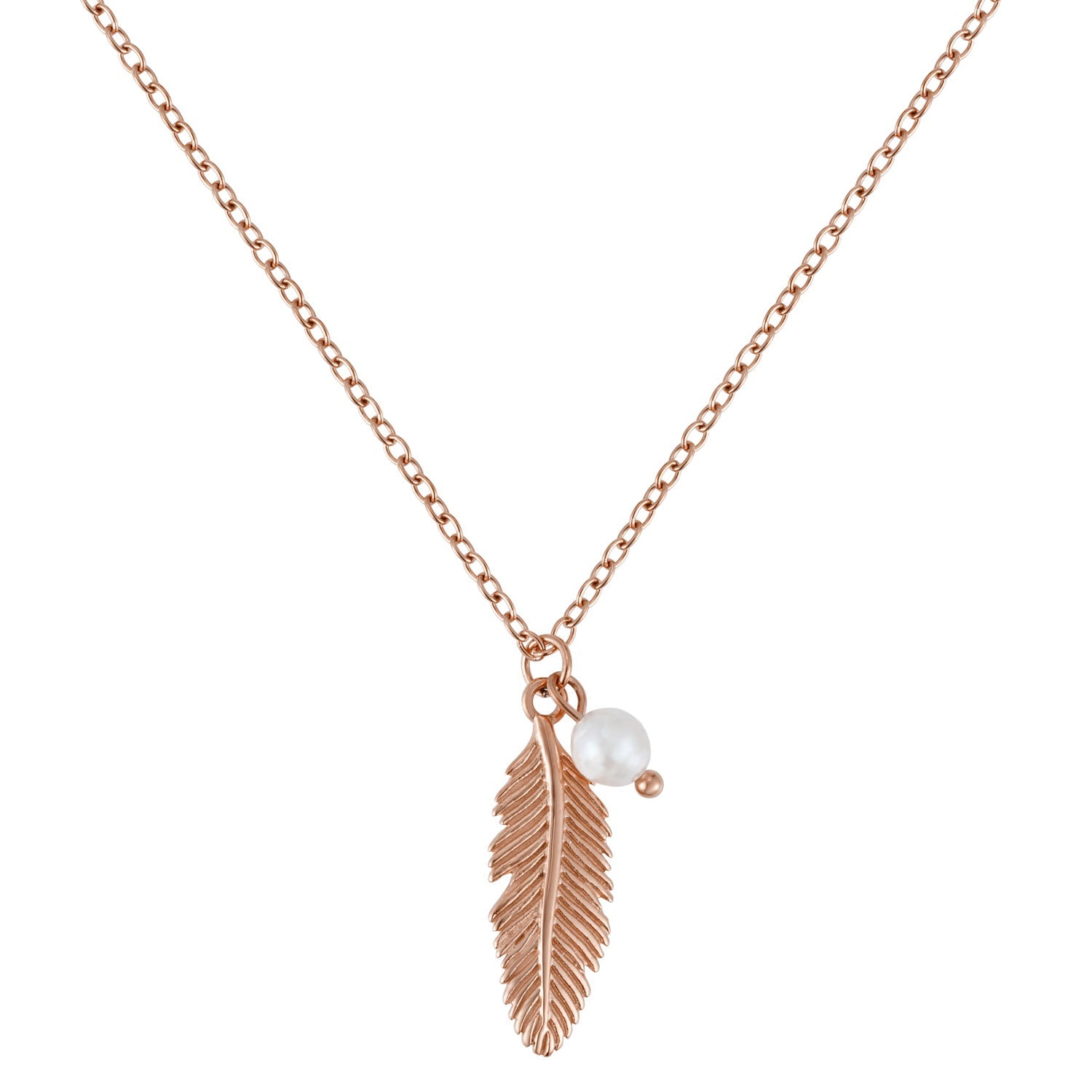 BonnyFeather Feder Kette Rosegold - BONNYBIRD