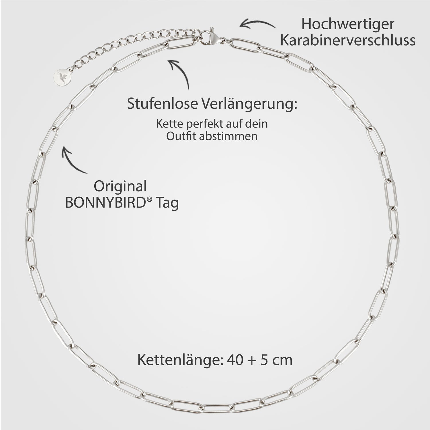BonnyLink Gliederkette Silber - BONNYBIRD