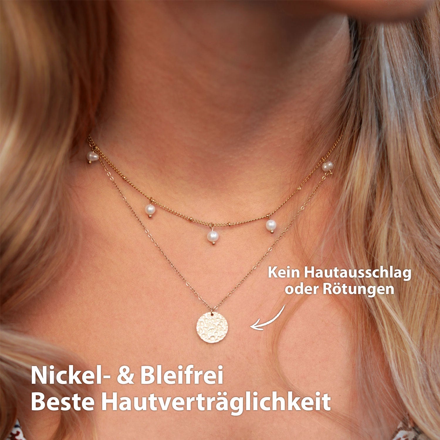 BonnyMoonbase Kette mit Platte Gold - BONNYBIRD