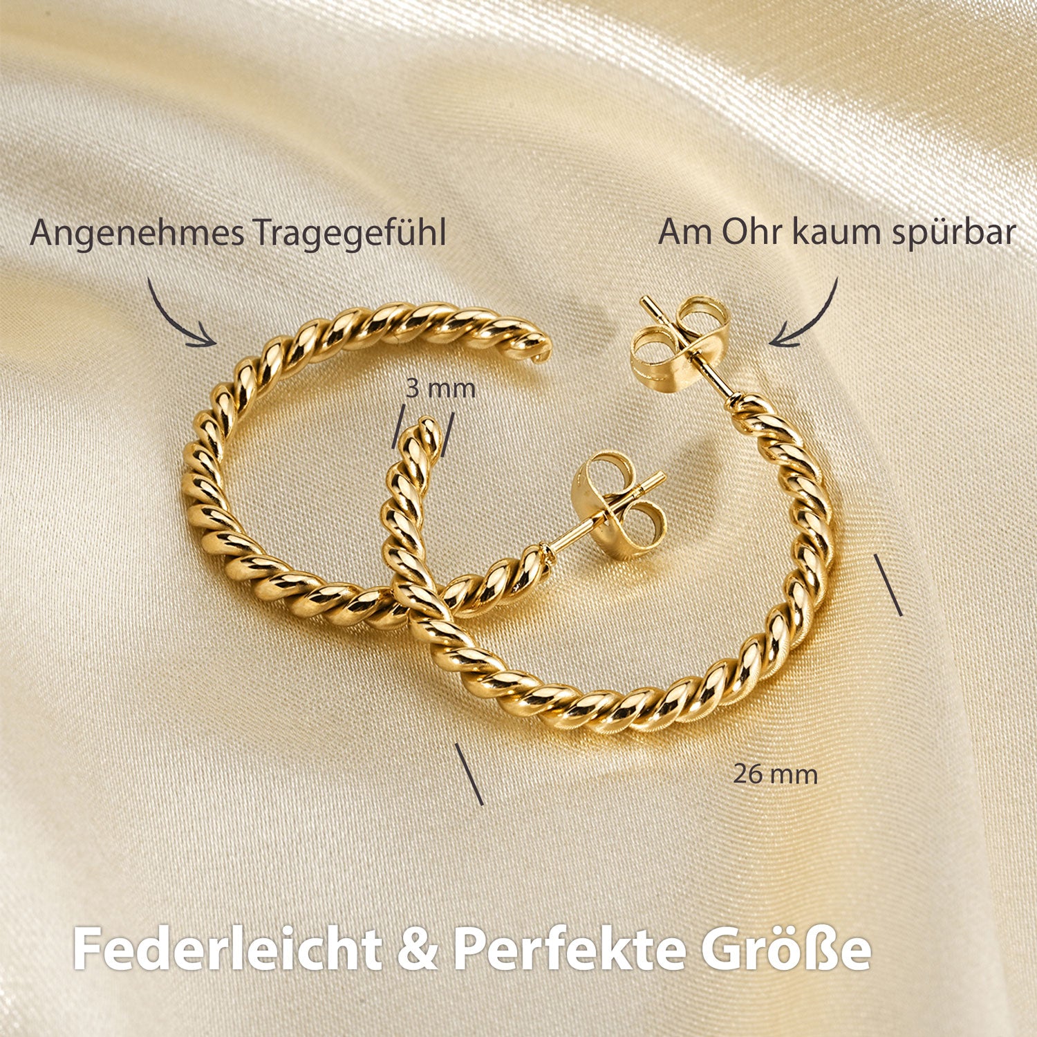 creolen gedreht gold