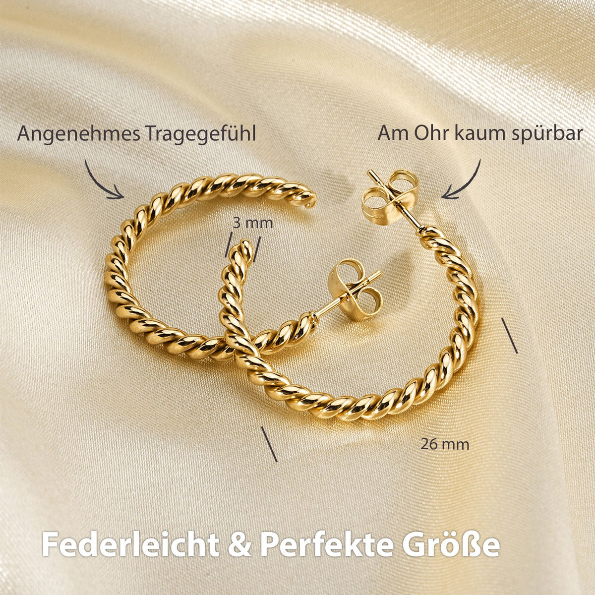 creolen gedreht gold