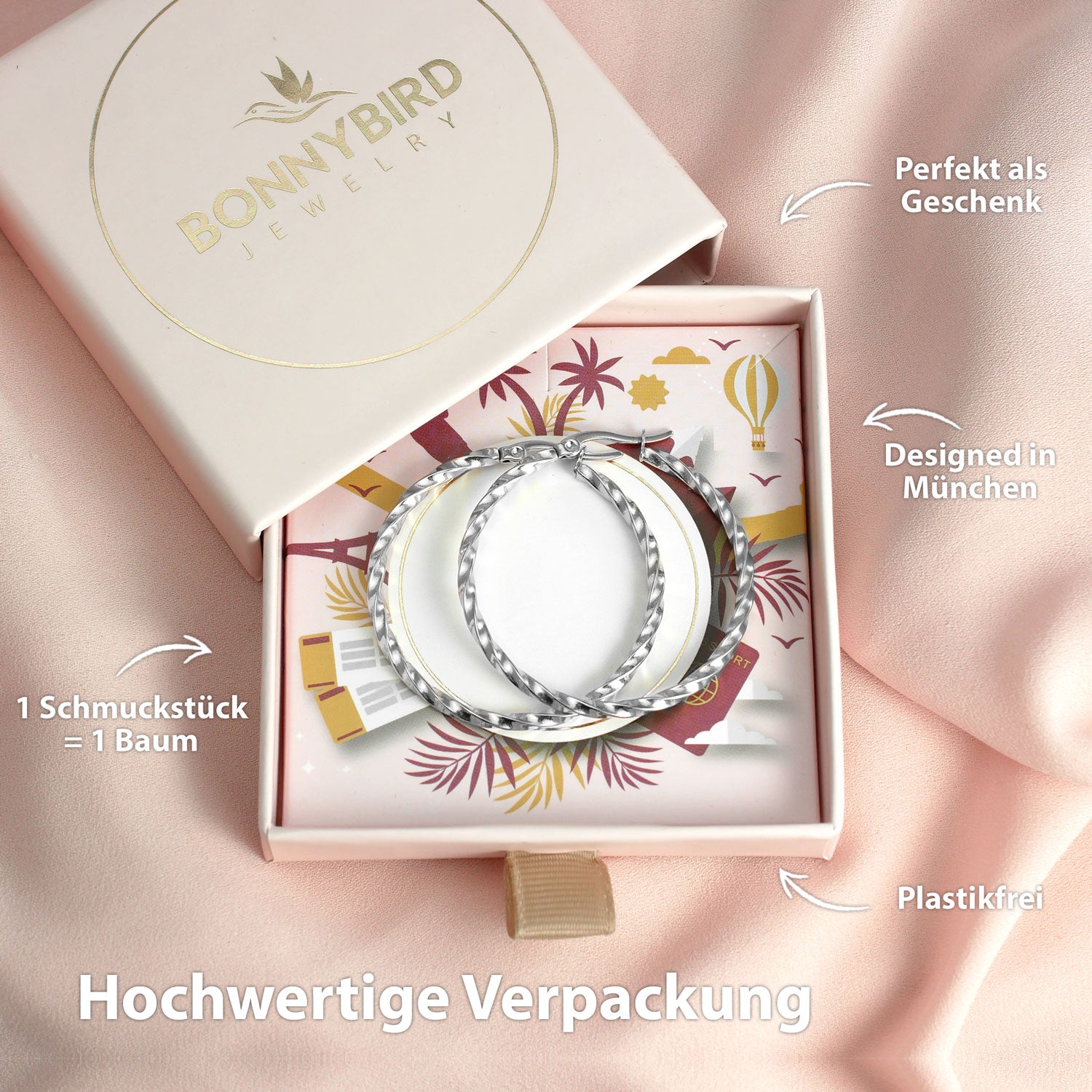 creolen gross silber verpackung
