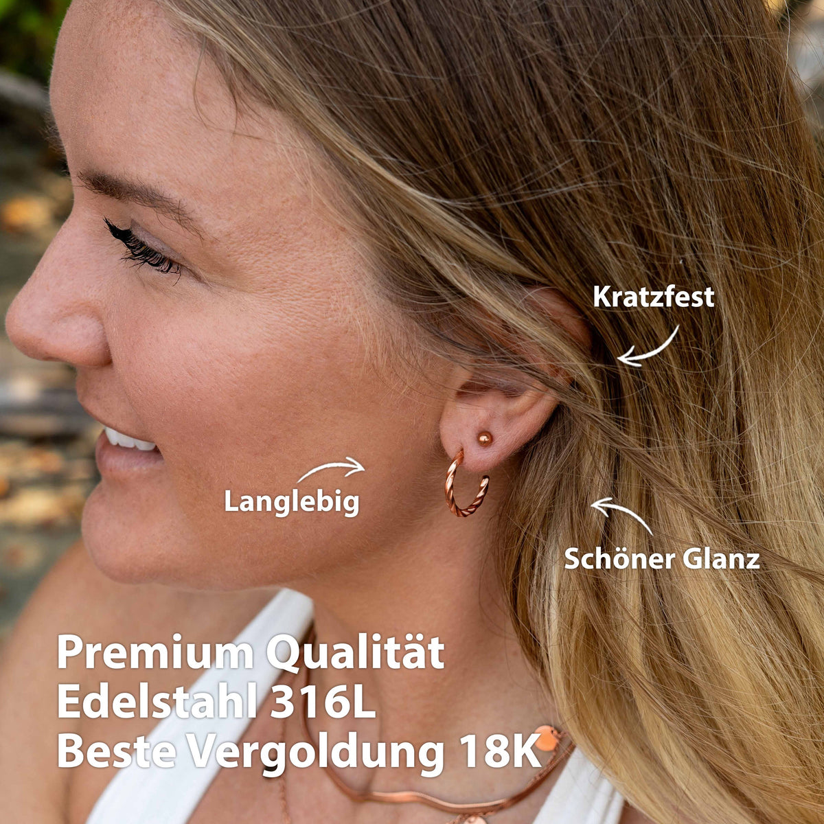 creolen rosegold damen