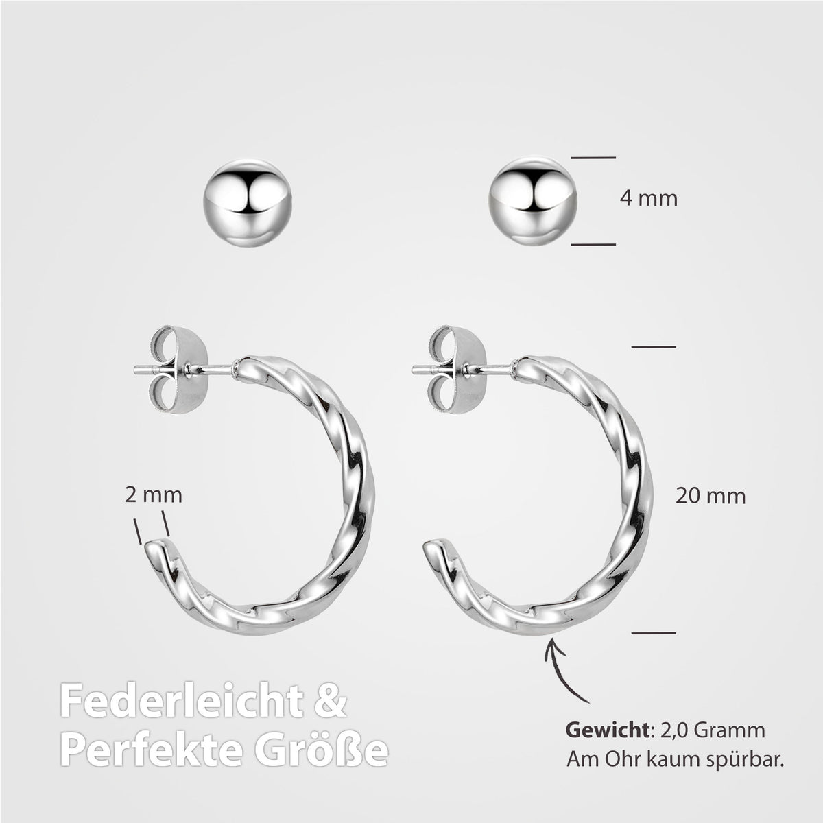 creolen silber leicht