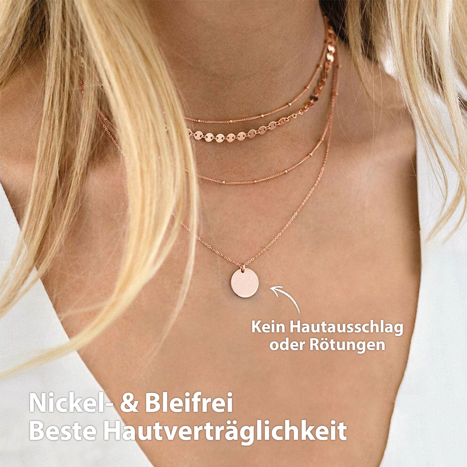 Halskette Damen Rosegold