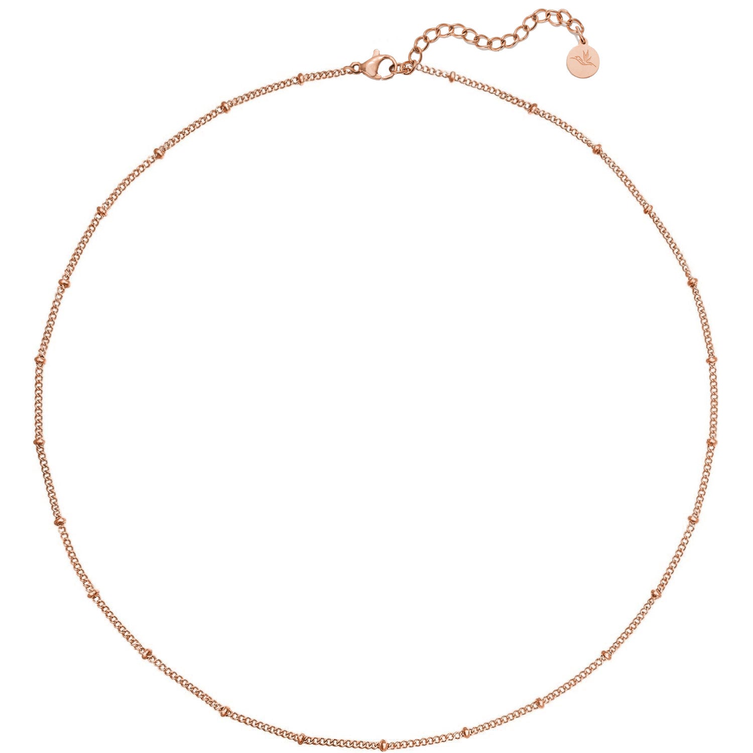 Kette Rosegold Filigran Kugeln