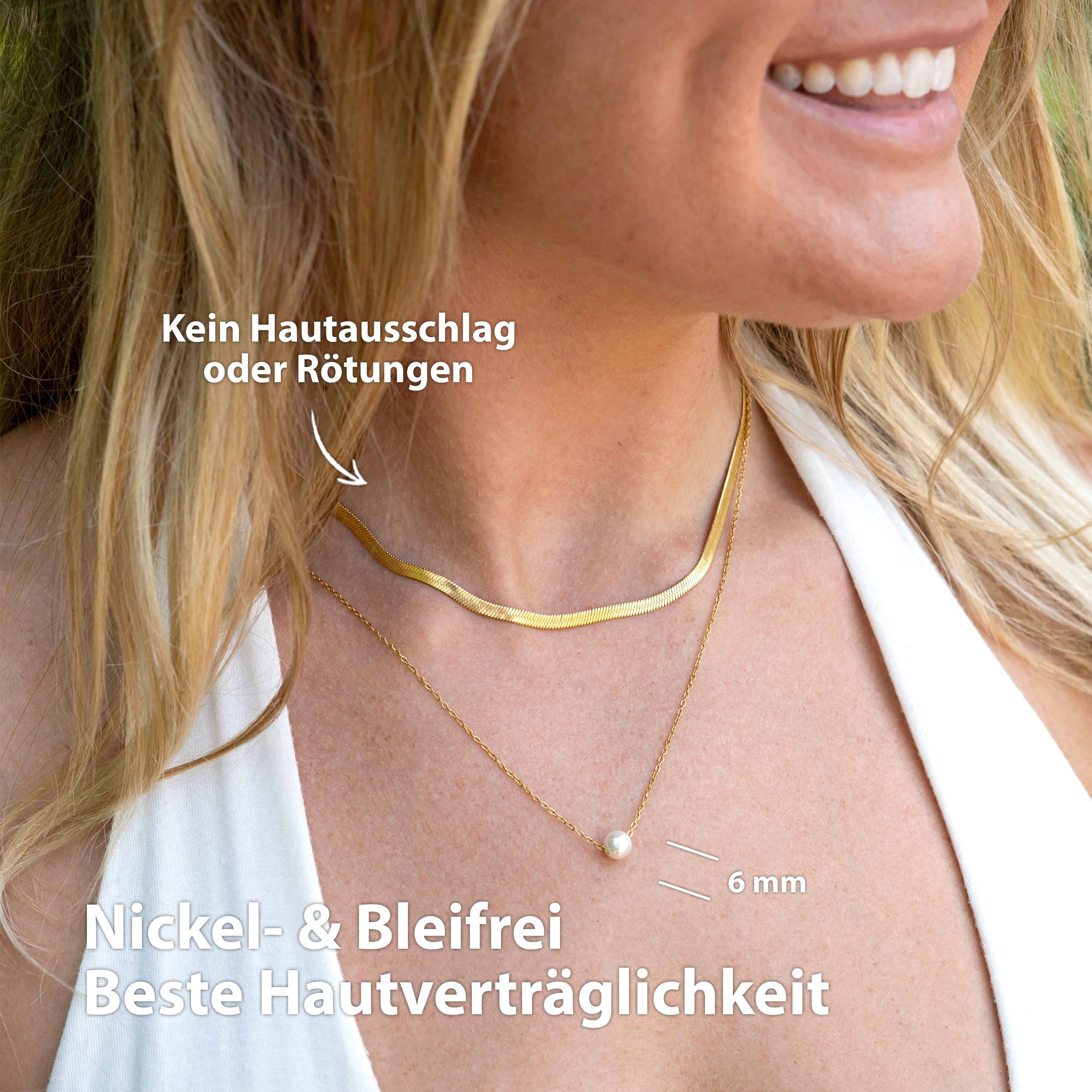 halskette perlen anhänger