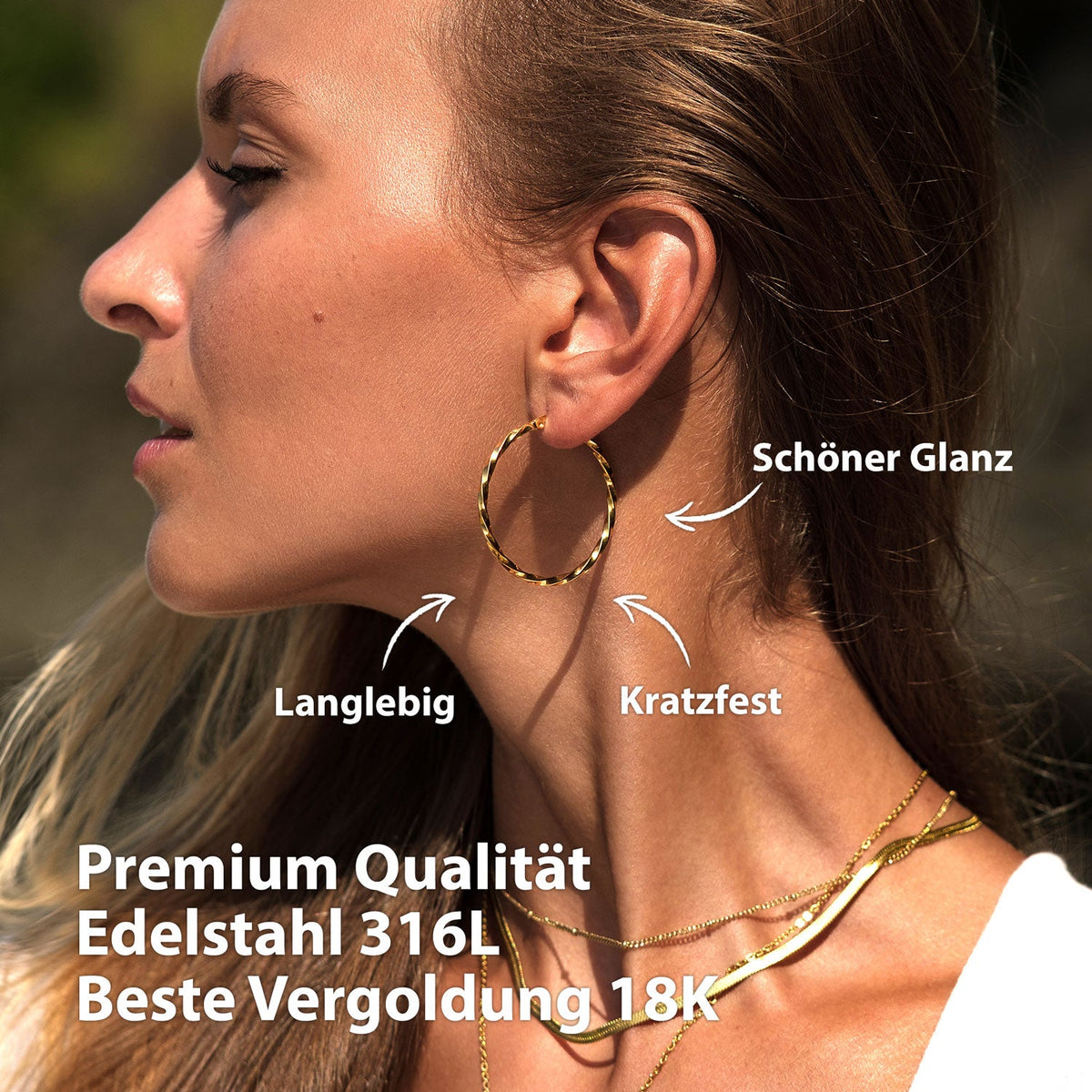 hoops earring gold