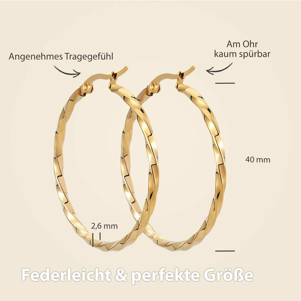 hoops ohrring gold