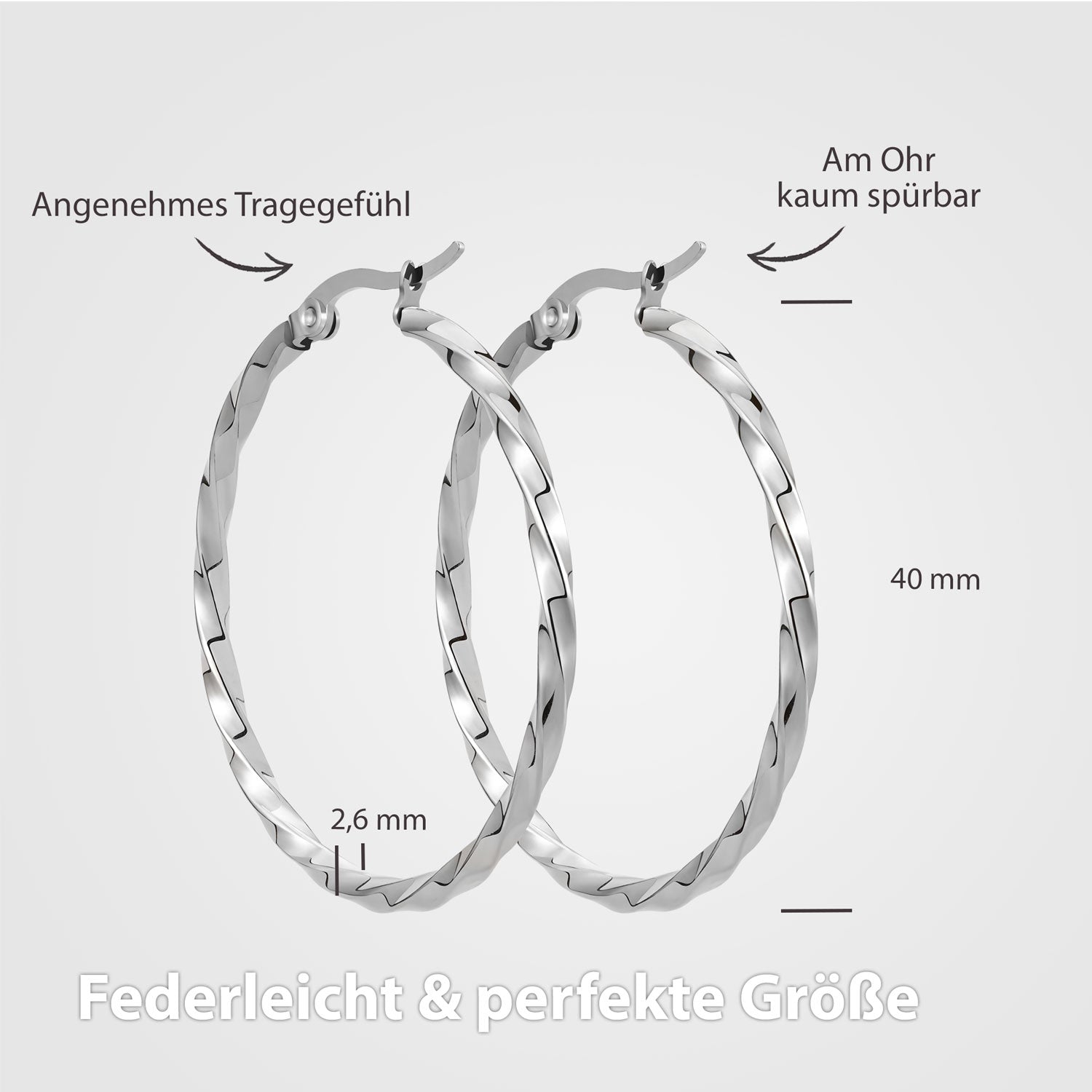 hoops ohrring silber