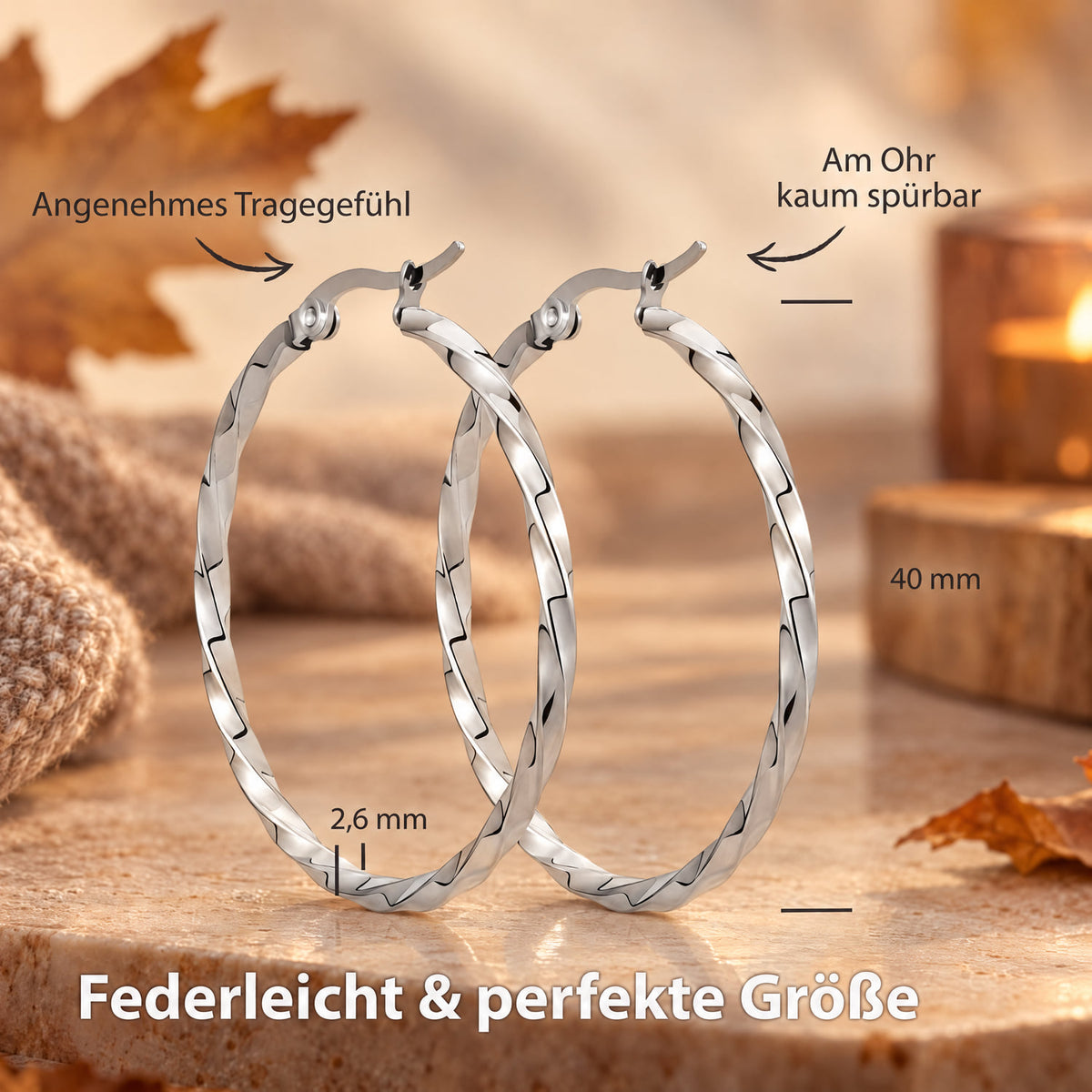 hoops ohrring silber