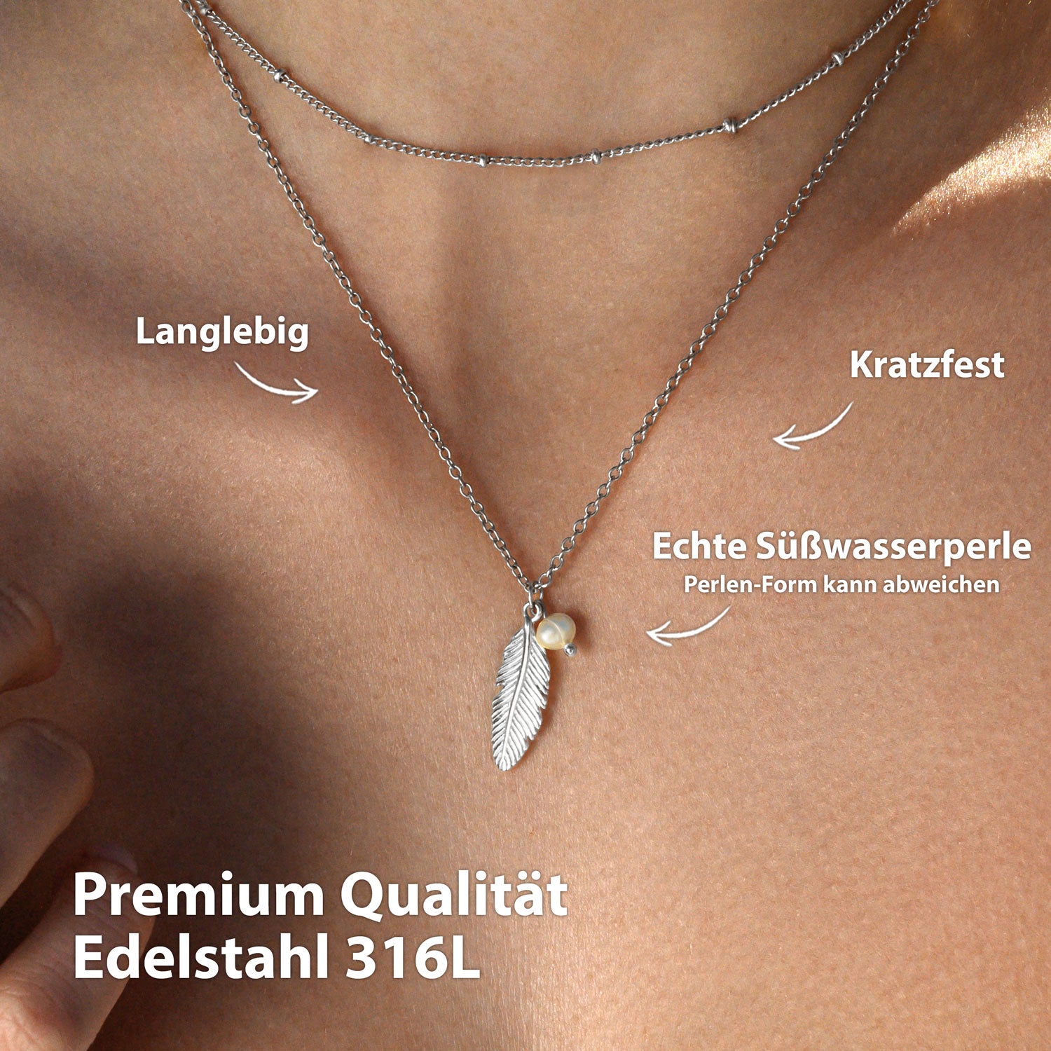 Kette Feder Silber