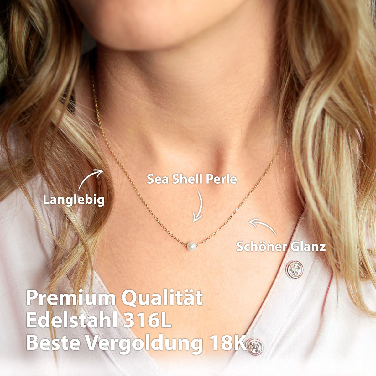 kette perle gold