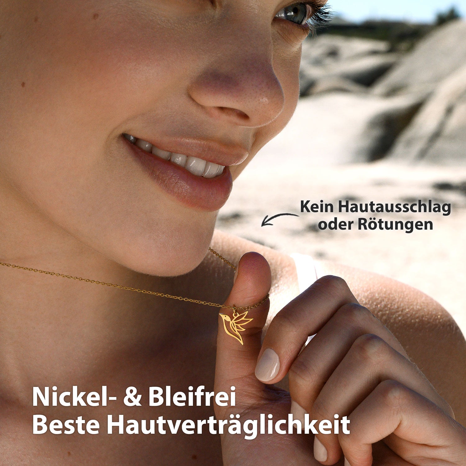 Kolibri Halskette Gold