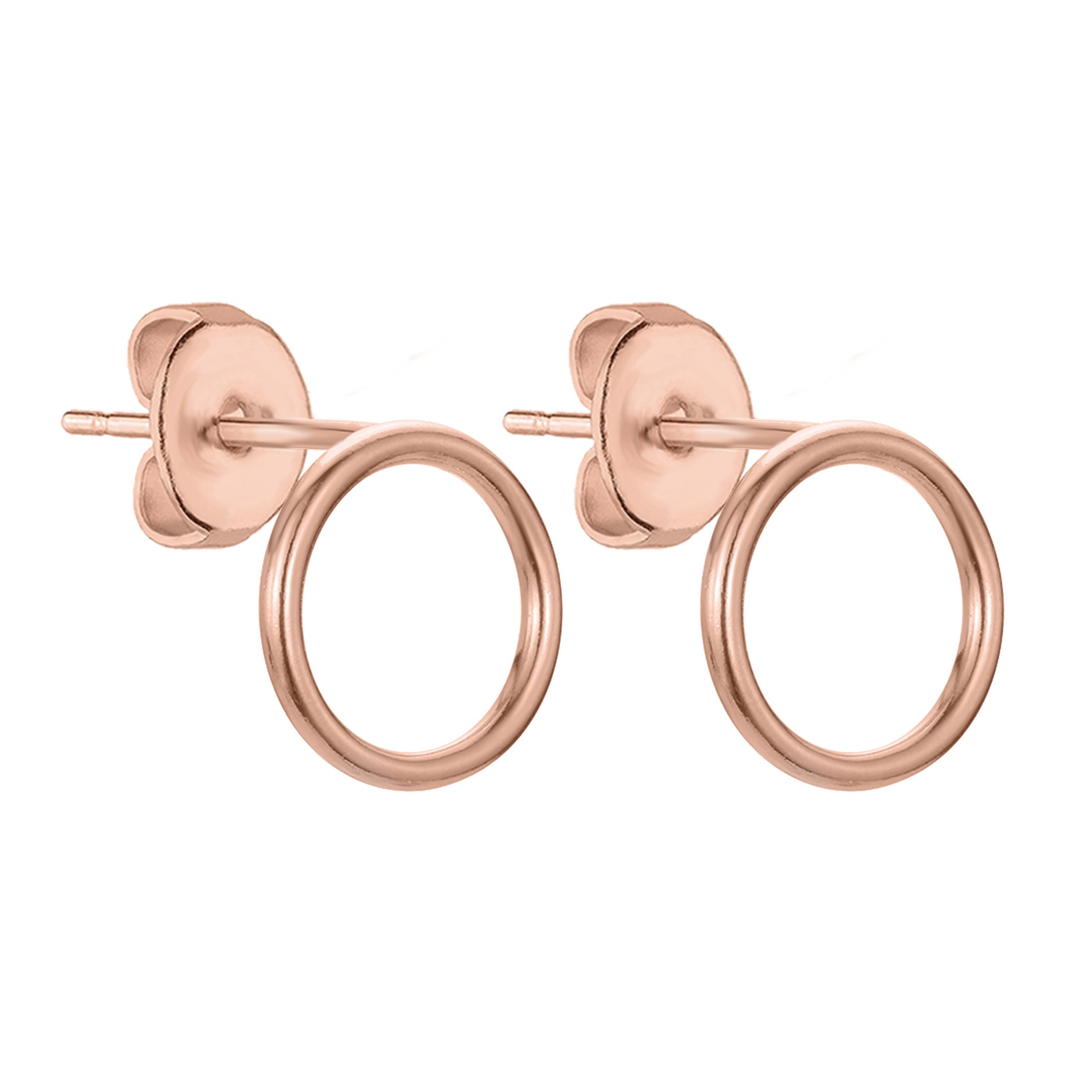 BonnyCircle Kreis Ohrringe Roségold