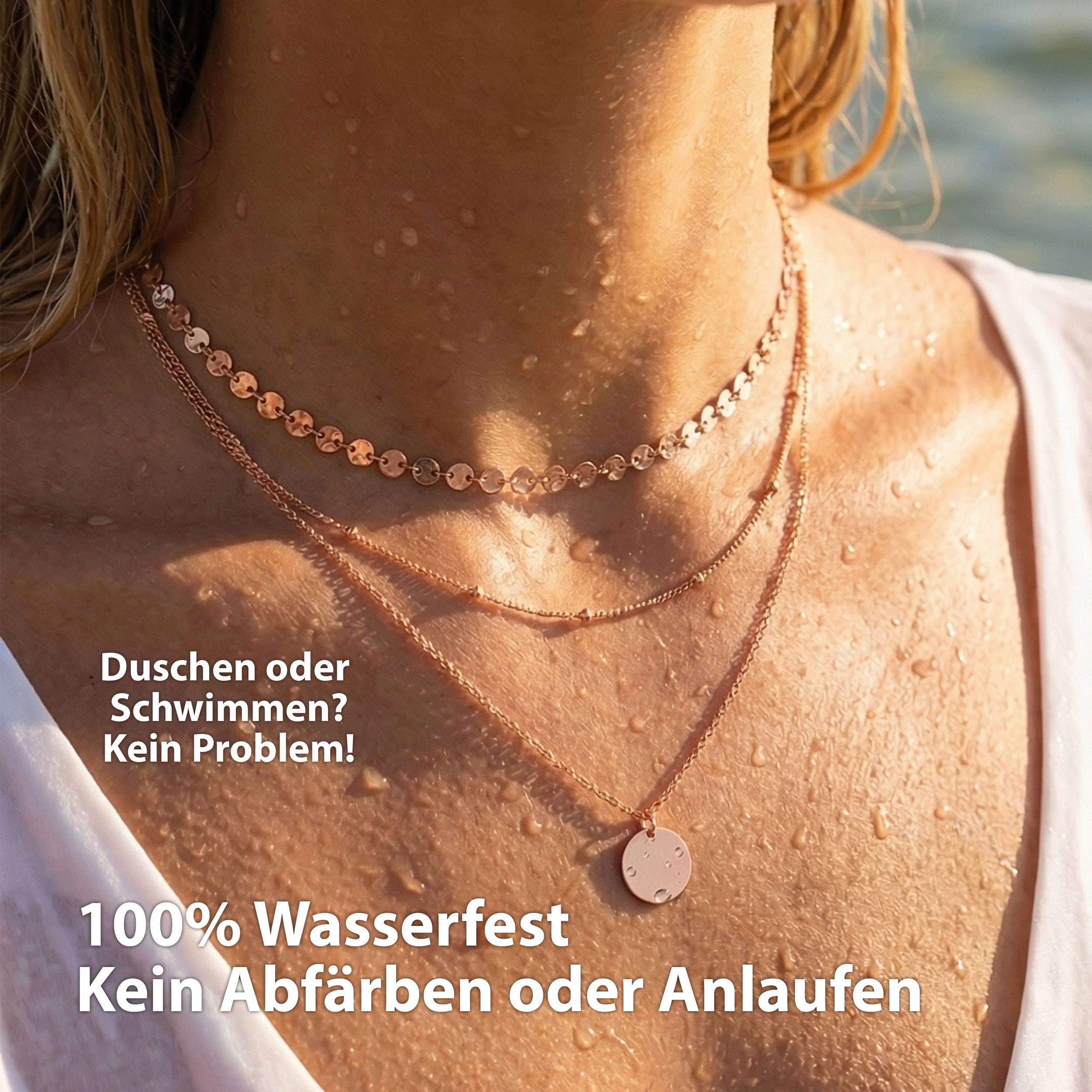 Bundle: BonnyBoho + BonnyDots Halsketten Set Roségold