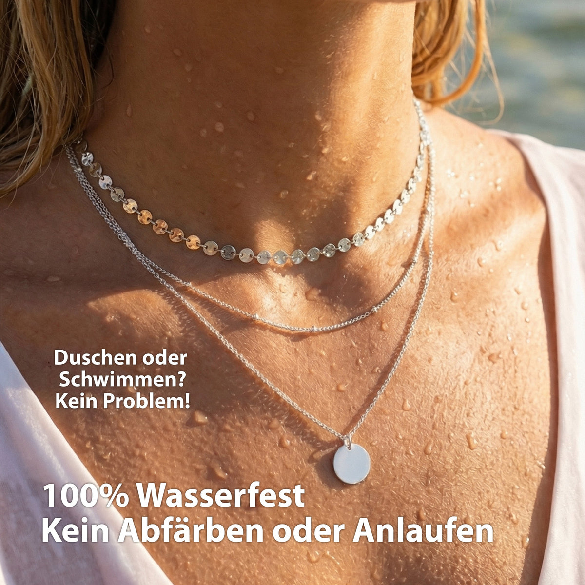 Bundle: BonnyBoho + BonnyDots Halsketten Set Silber