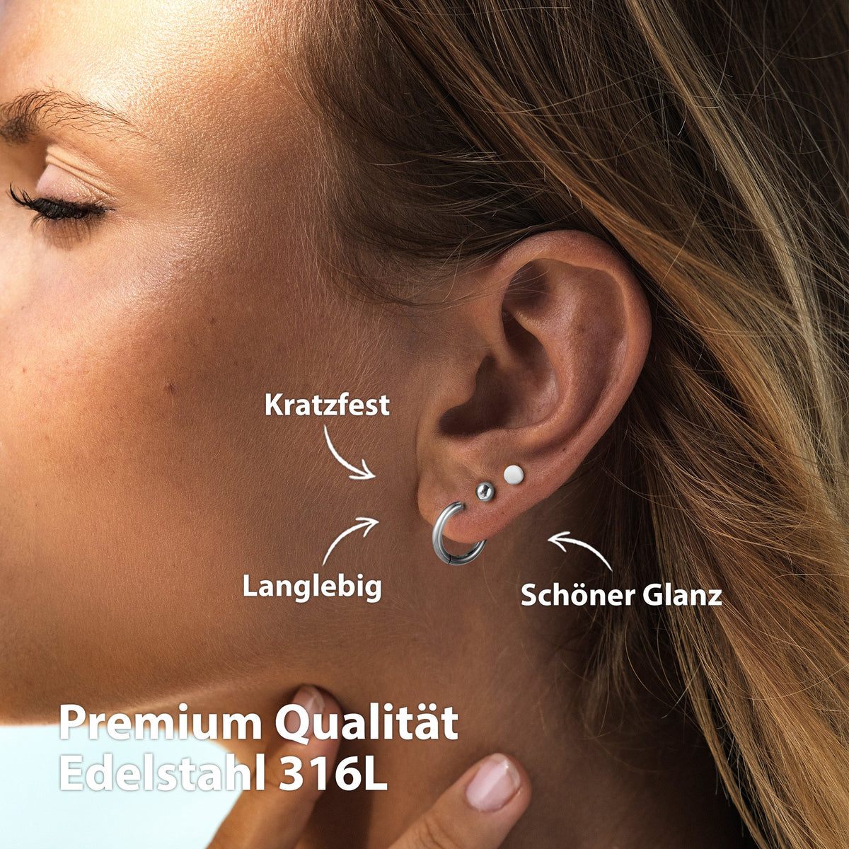 BonnyBalance Ohrstecker Set Silber