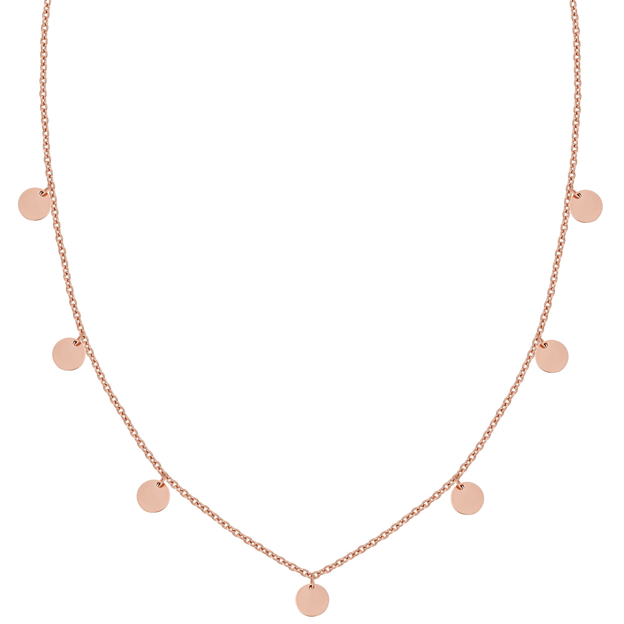 plättchen kette rosegold