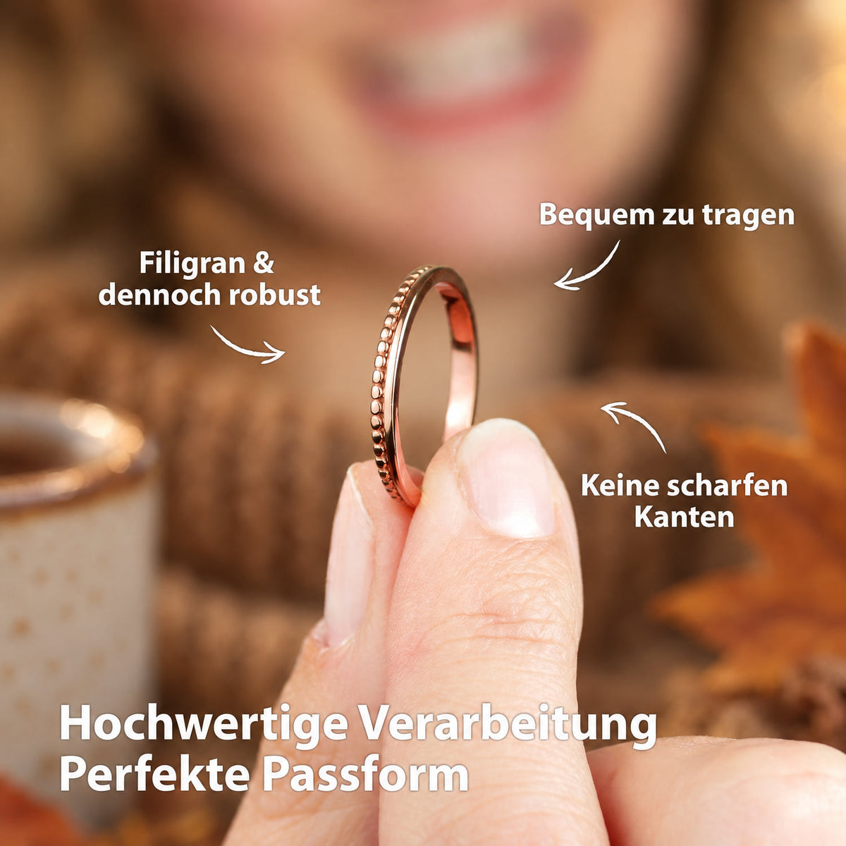 Ring Rosegold Damen