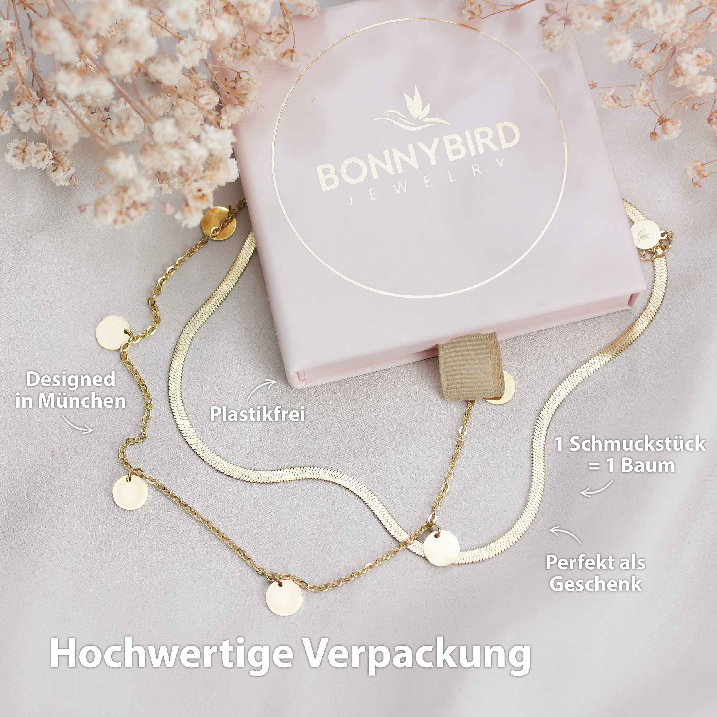 schlangenkette gold verpackung