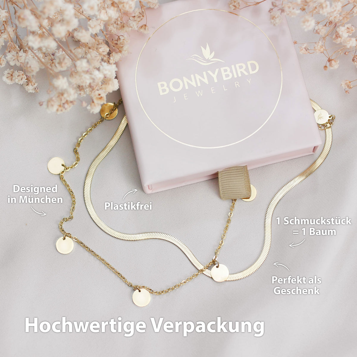 schlangenkette gold verpackung