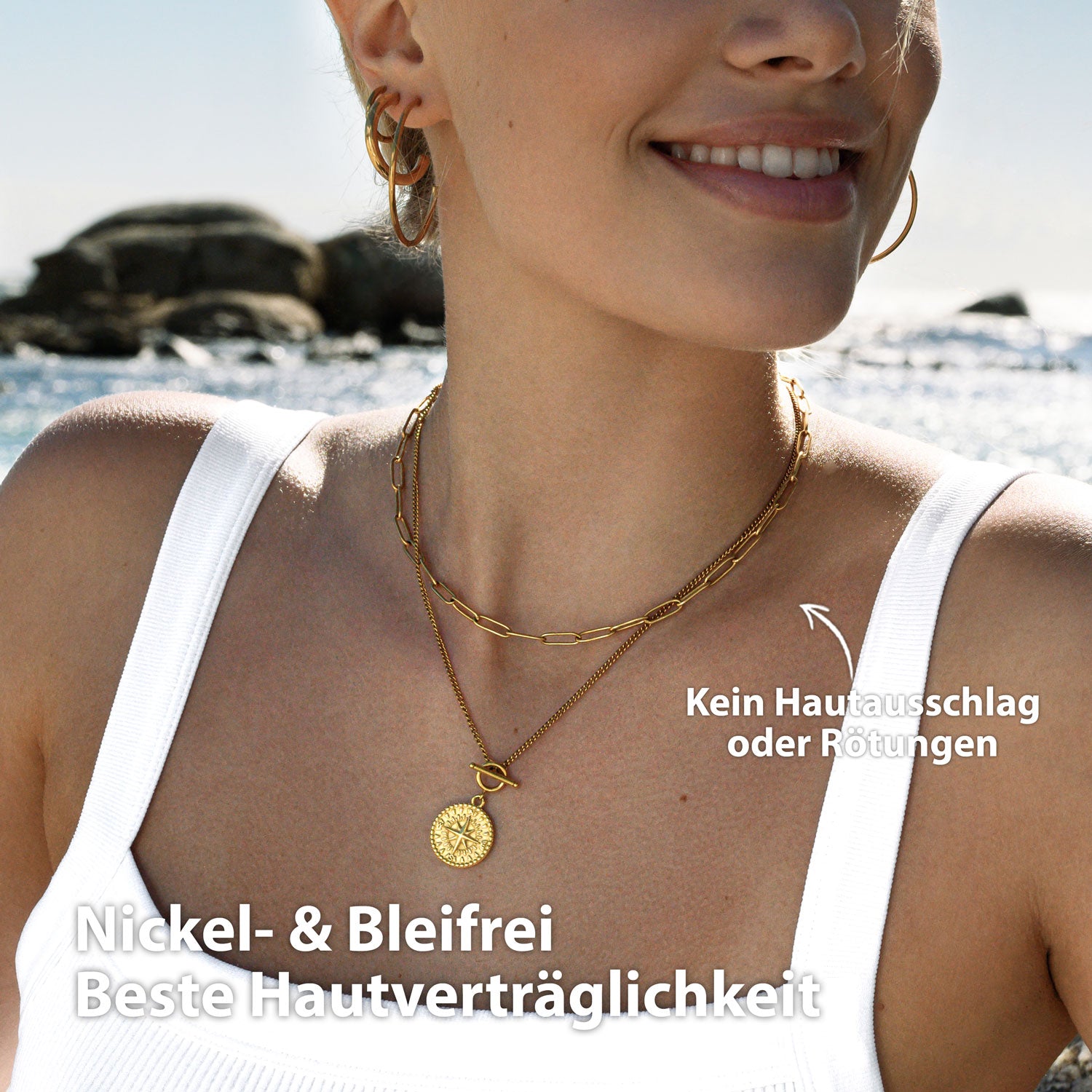 Statement Gliederkette Gold