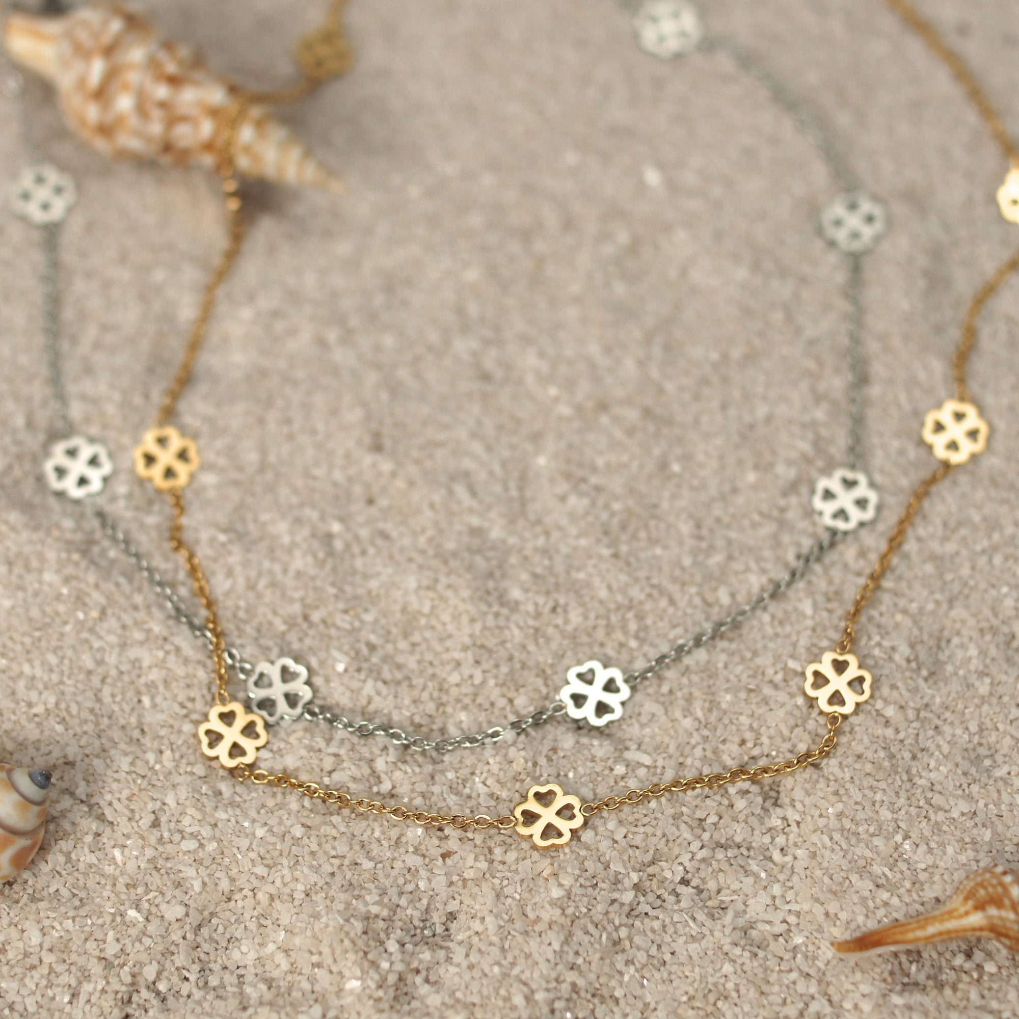 BonnyBliss Kette Kleeblatt Silber - BONNYBIRD