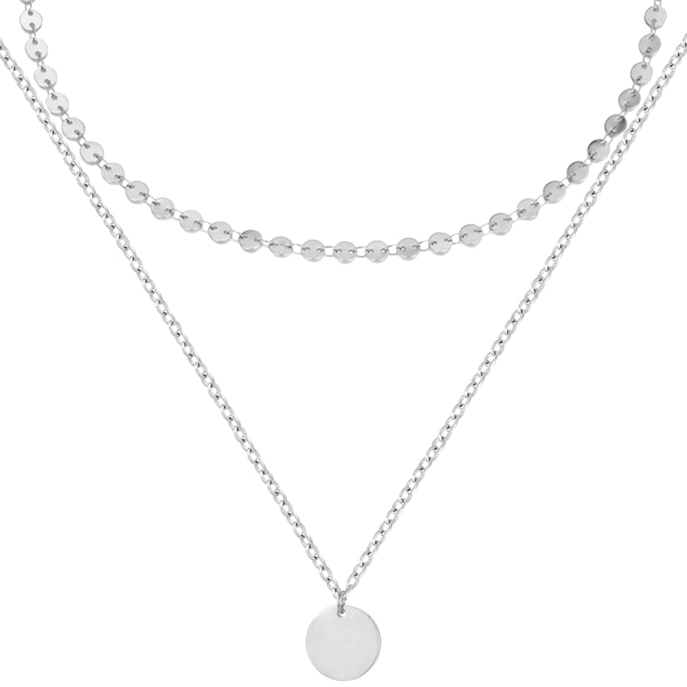 BonnyBoho Halsketten Set Silber - BONNYBIRD