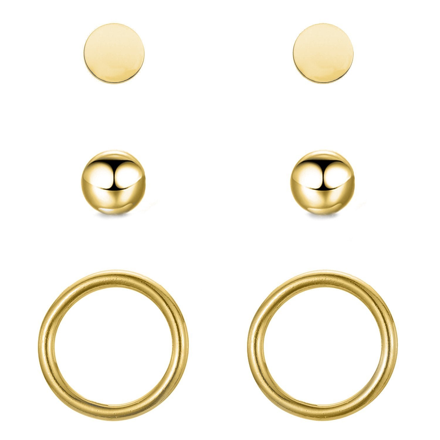 Ohrringe Set Gold Damen