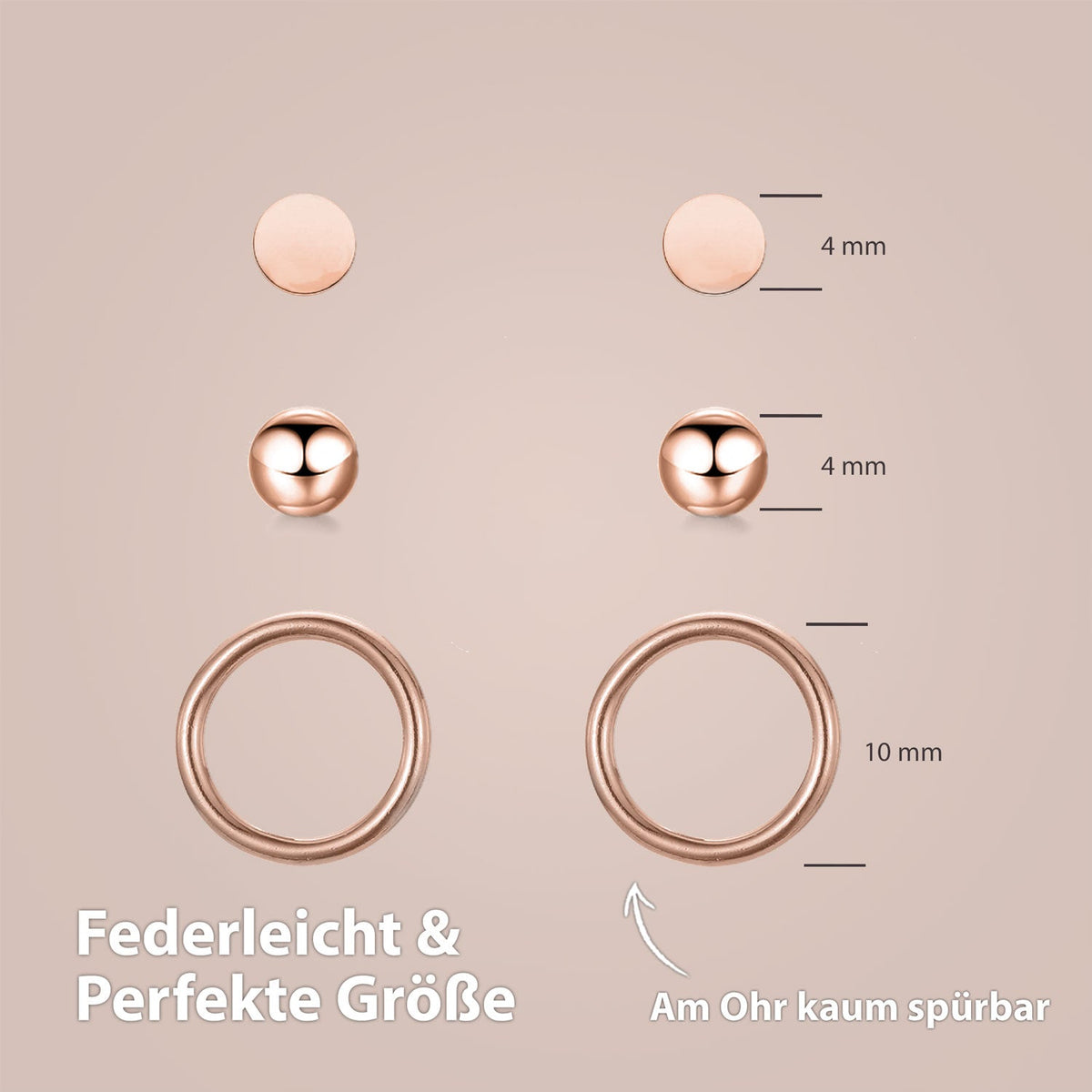 Ohrringe Set Damen Chirurgenstahl