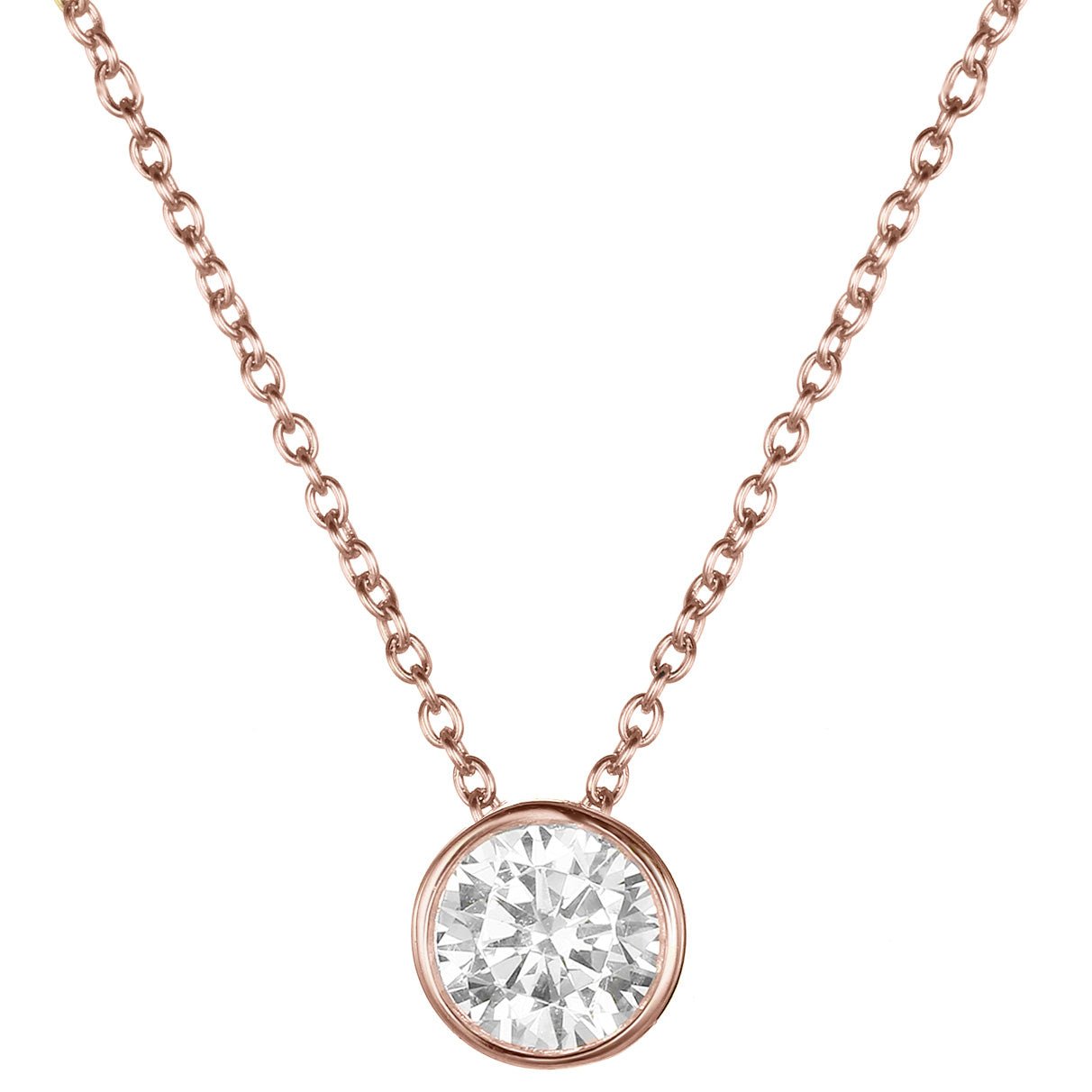 BonnyCrystal Steinkette mit weißem Kristall Rose - BONNYBIRD