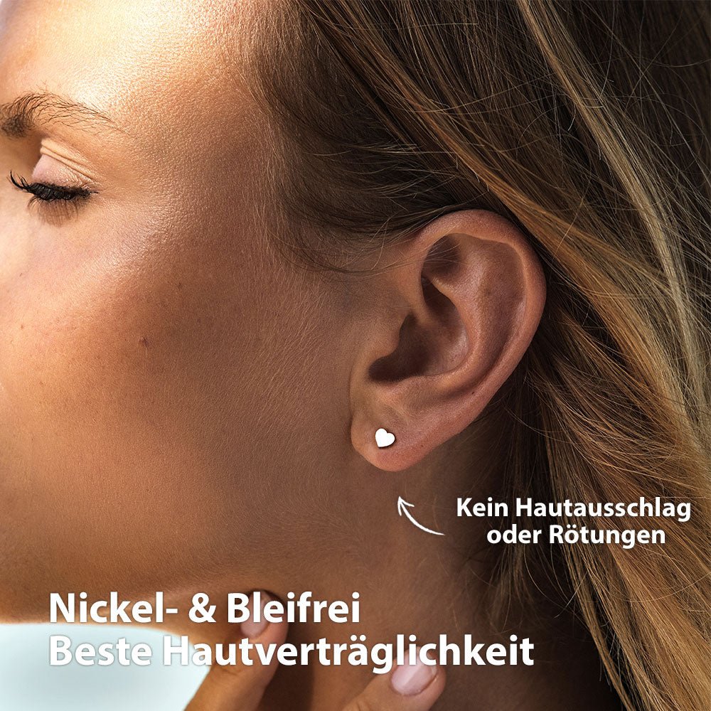 BonnyHearts Herz Ohrringe Silber - BONNYBIRD