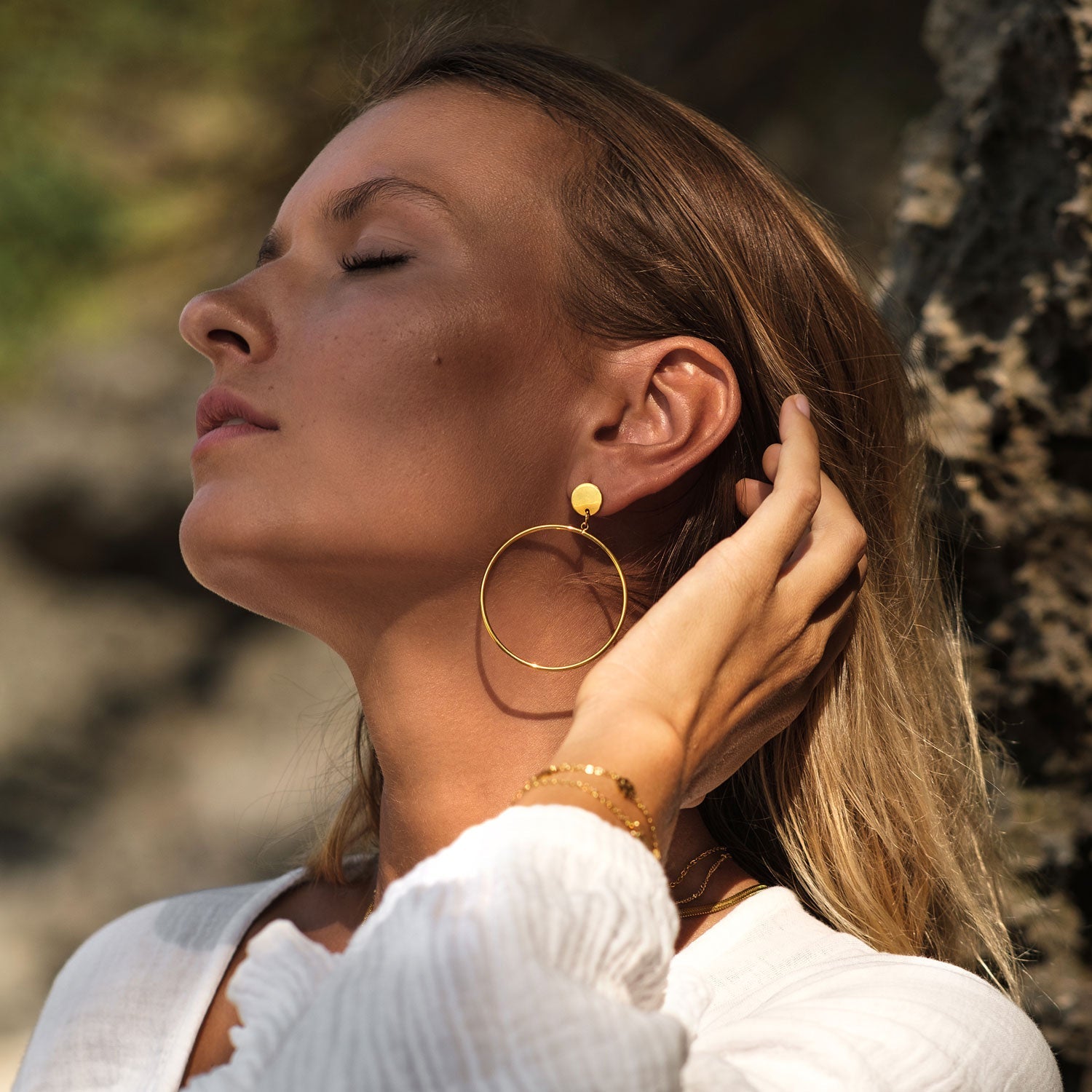 BonnyHoop Ohrringe Gold - BONNYBIRD