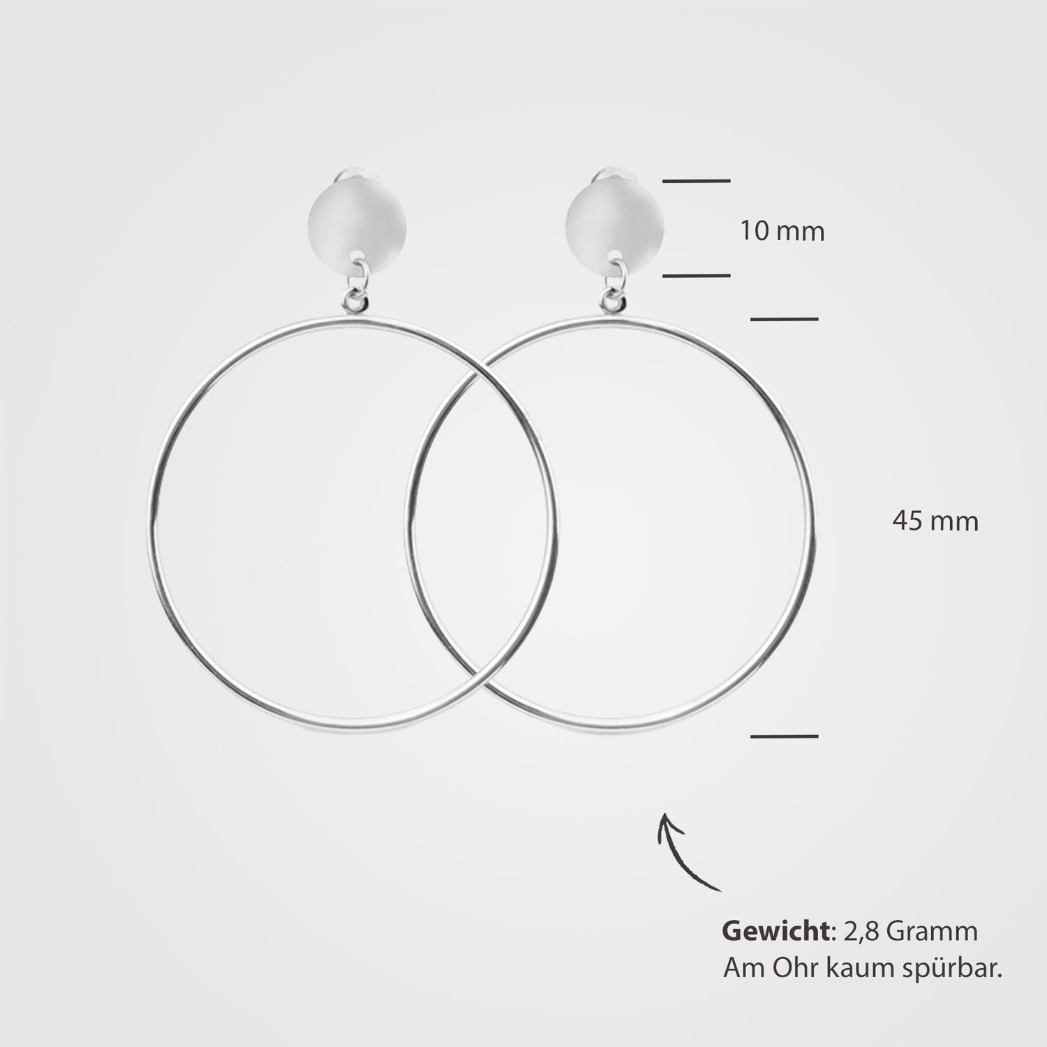 BonnyHoop Ohrringe Silber - BONNYBIRD