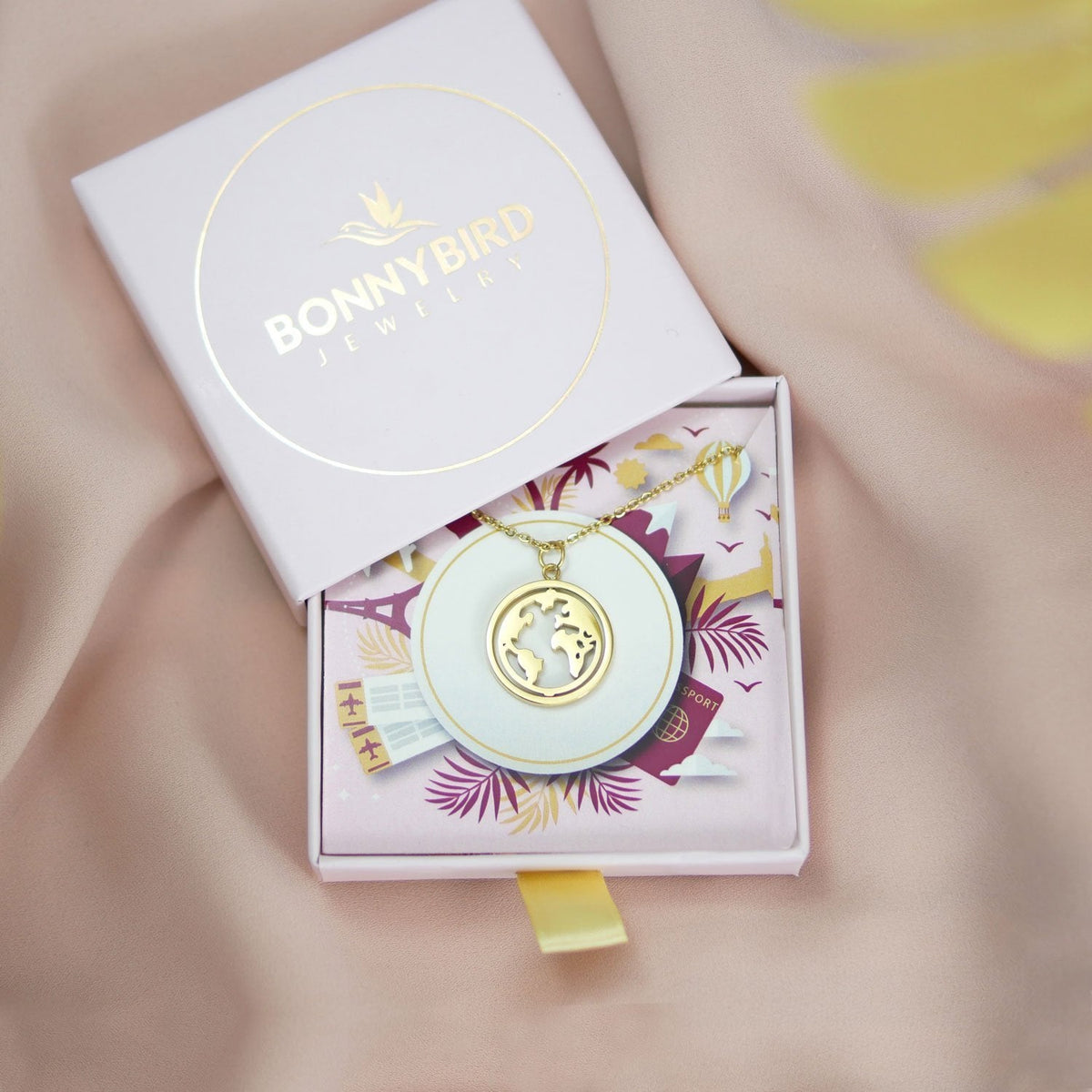 BonnyWorld Kette mit rotierbarer Weltkugel Gold - BONNYBIRD