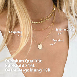 Bundle: BonnyBoho + BonnyDots Halsketten Set Gold