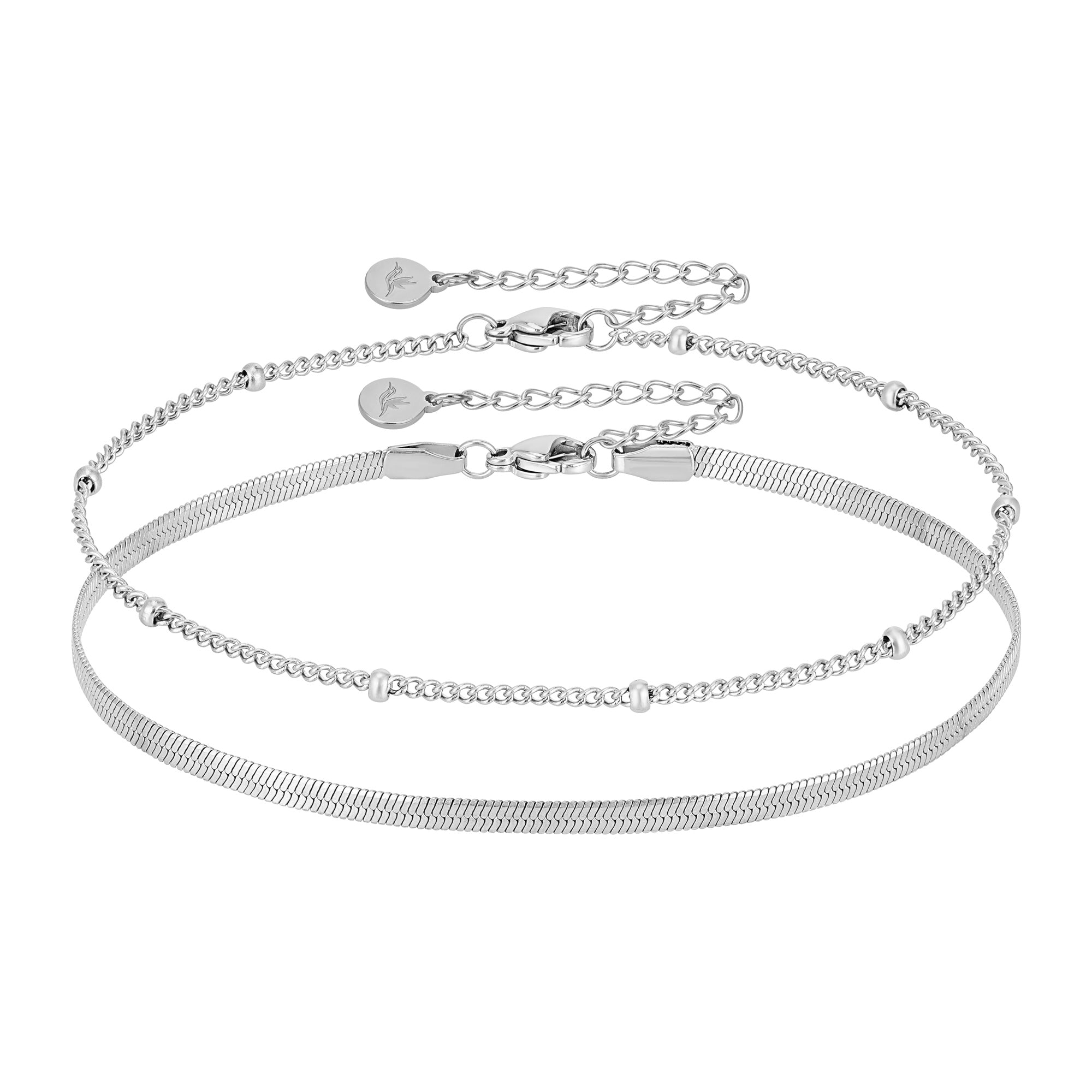 BonnyBeach Fußketten Silber Set - BONNYBIRD
