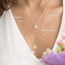 Ketten Set Damen Gold