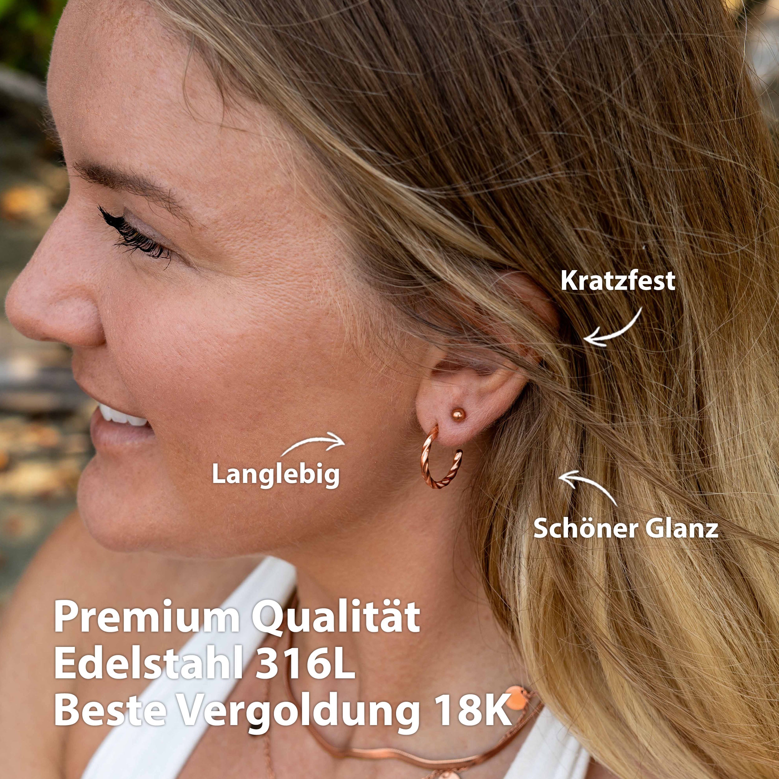 creolen rosegold damen