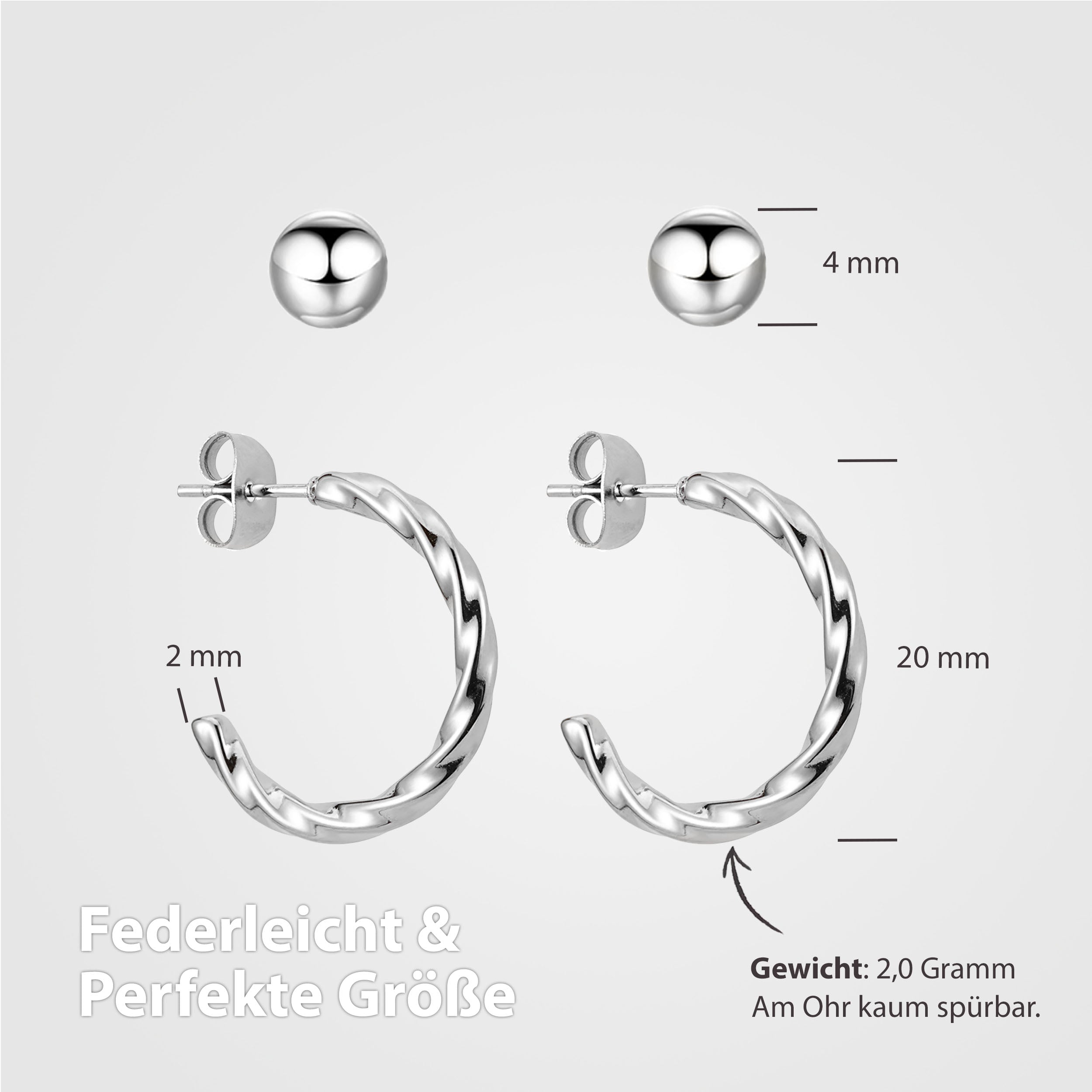 creolen silber leicht
