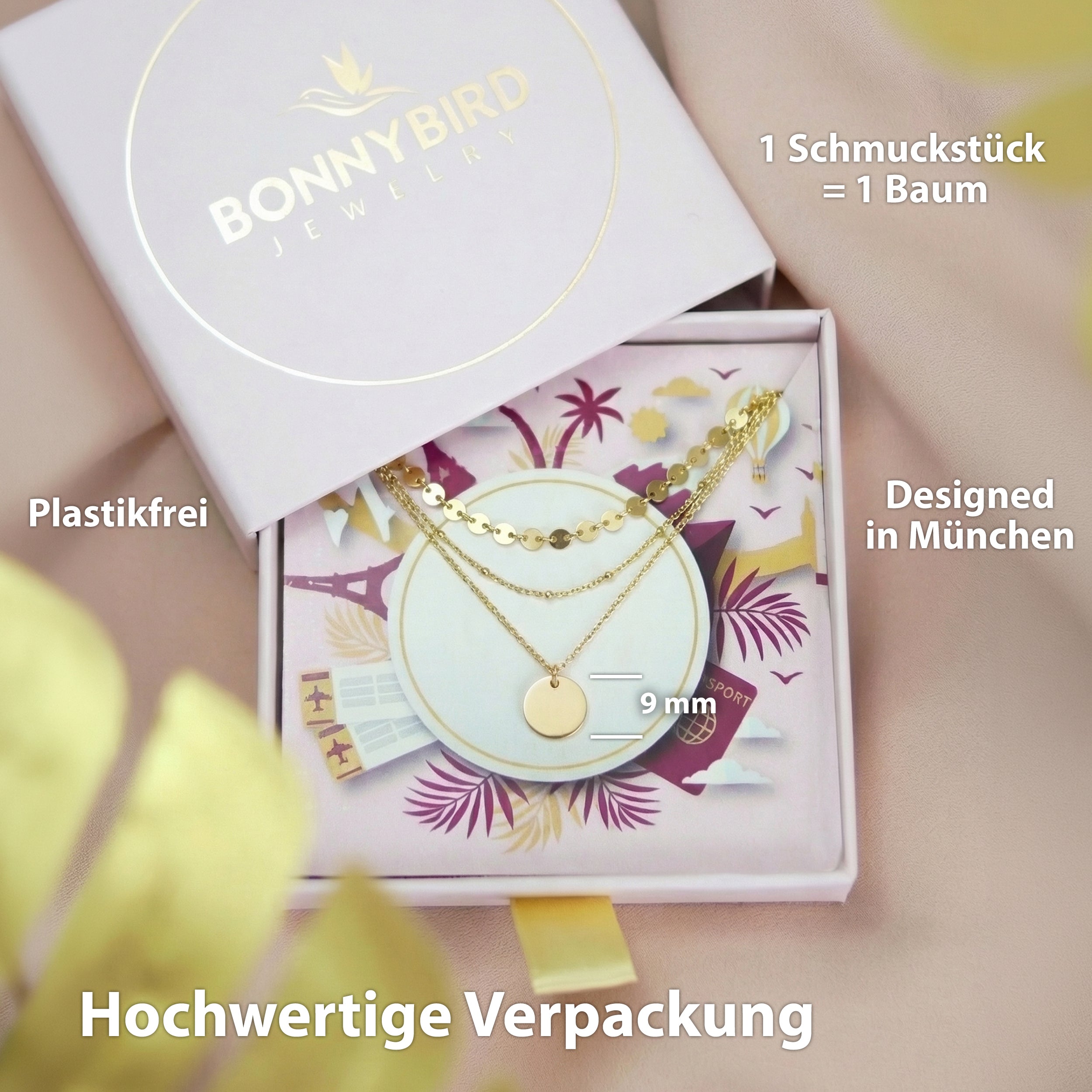 Bundle: BonnyBoho + BonnyDots Halsketten Set Gold