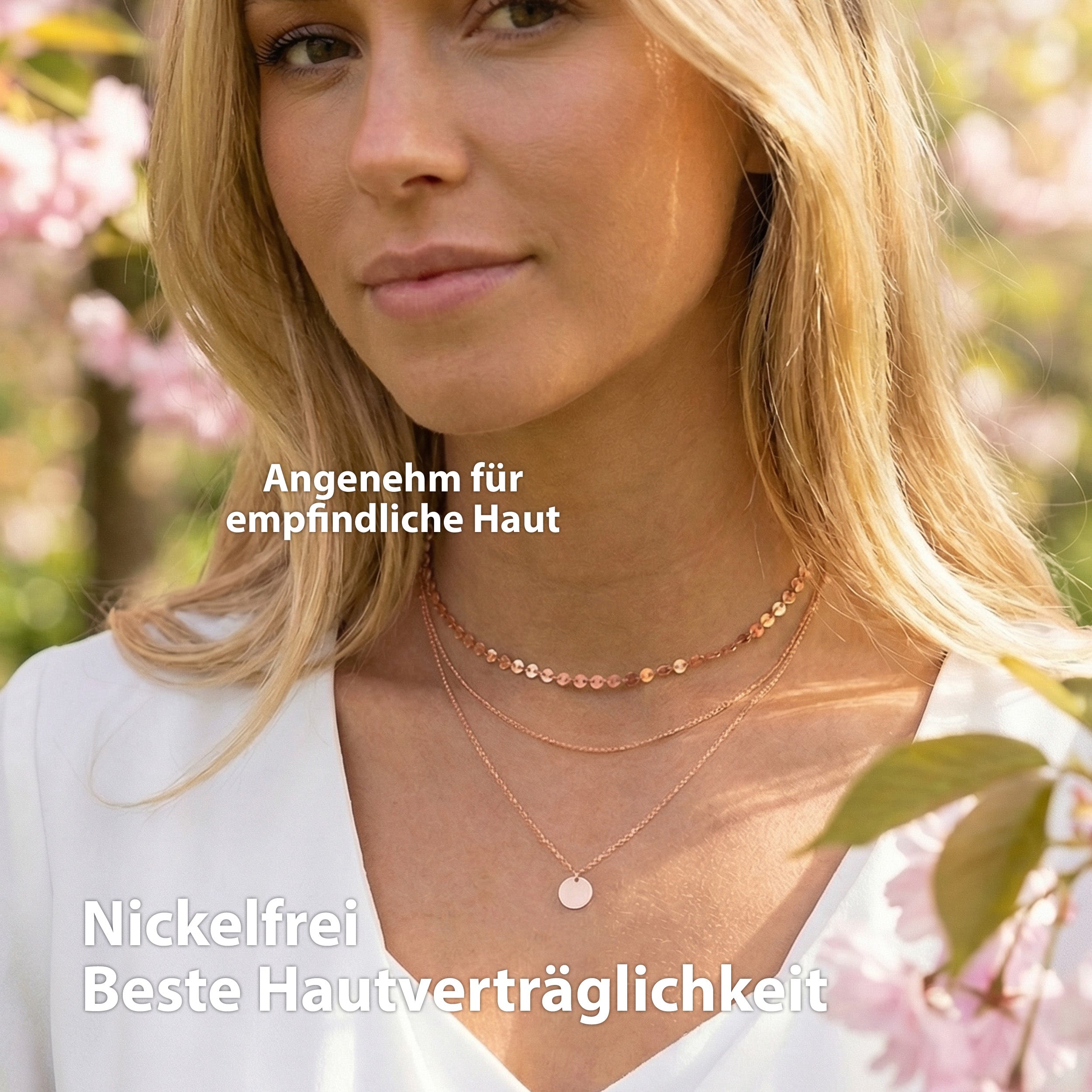 Bundle: BonnyBoho + BonnyDots Halsketten Set Roségold
