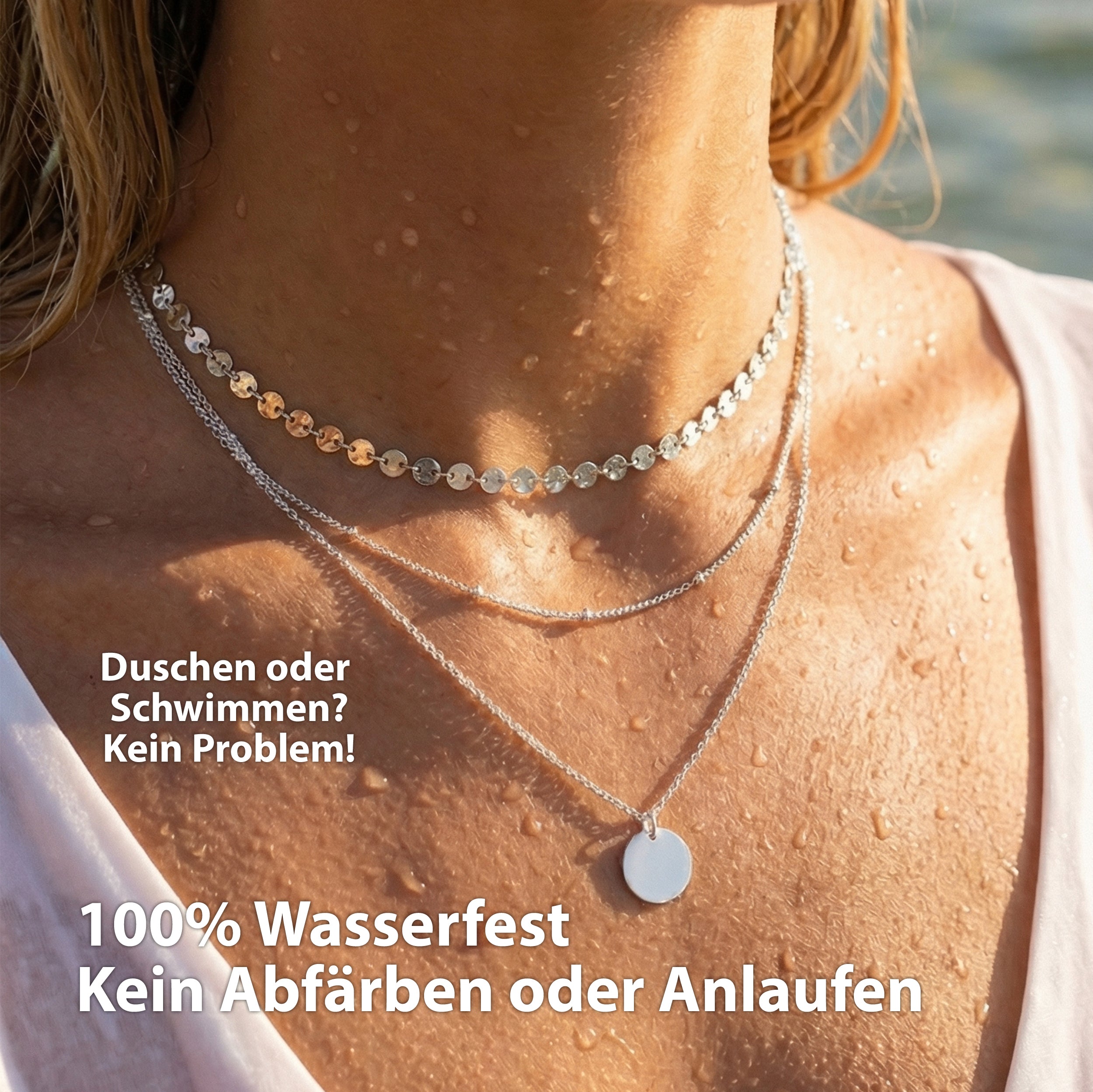 Bundle: BonnyBoho + BonnyDots Halsketten Set Silber